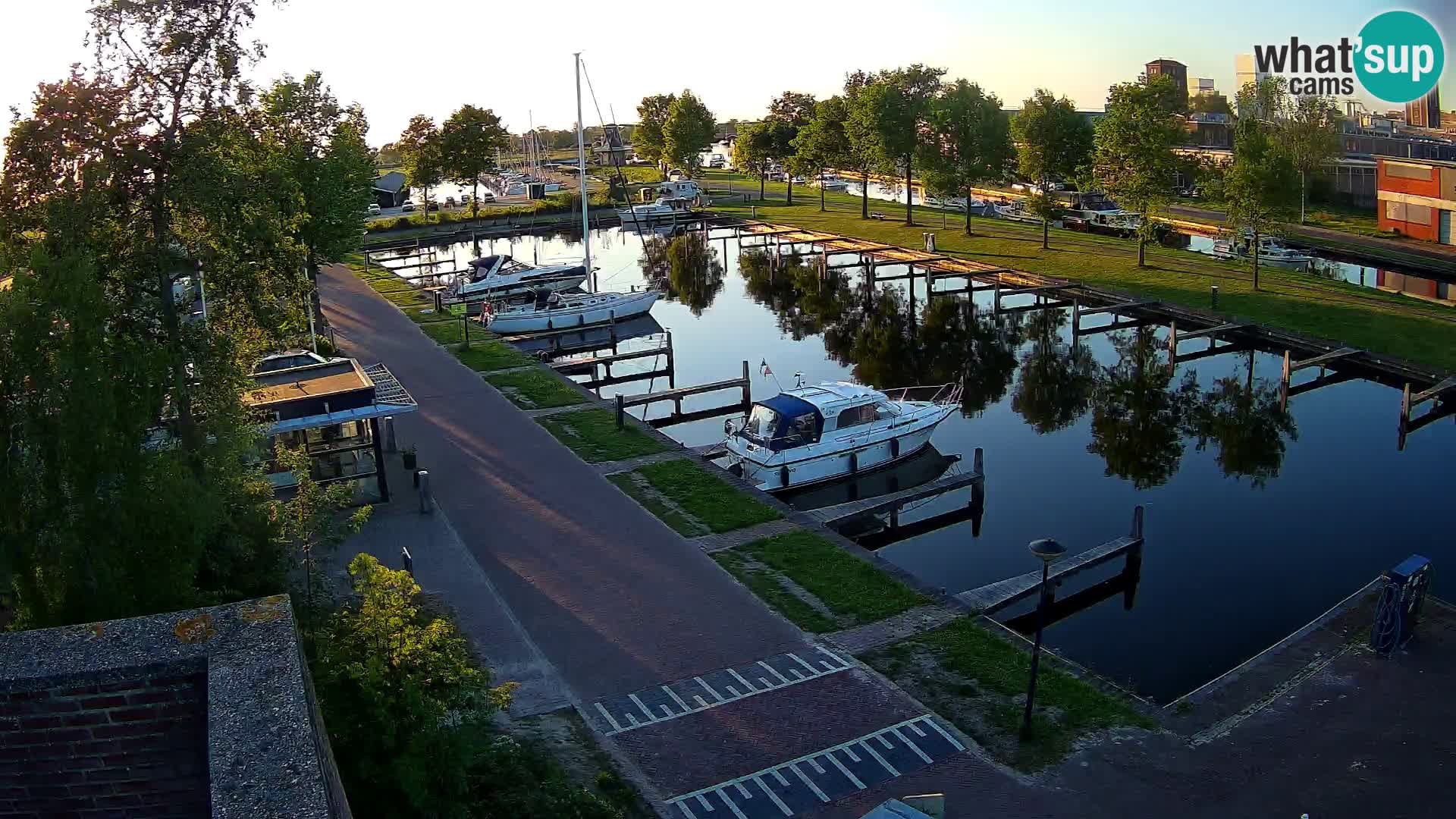 Le port de Joure webcam – vue du moulin à vent