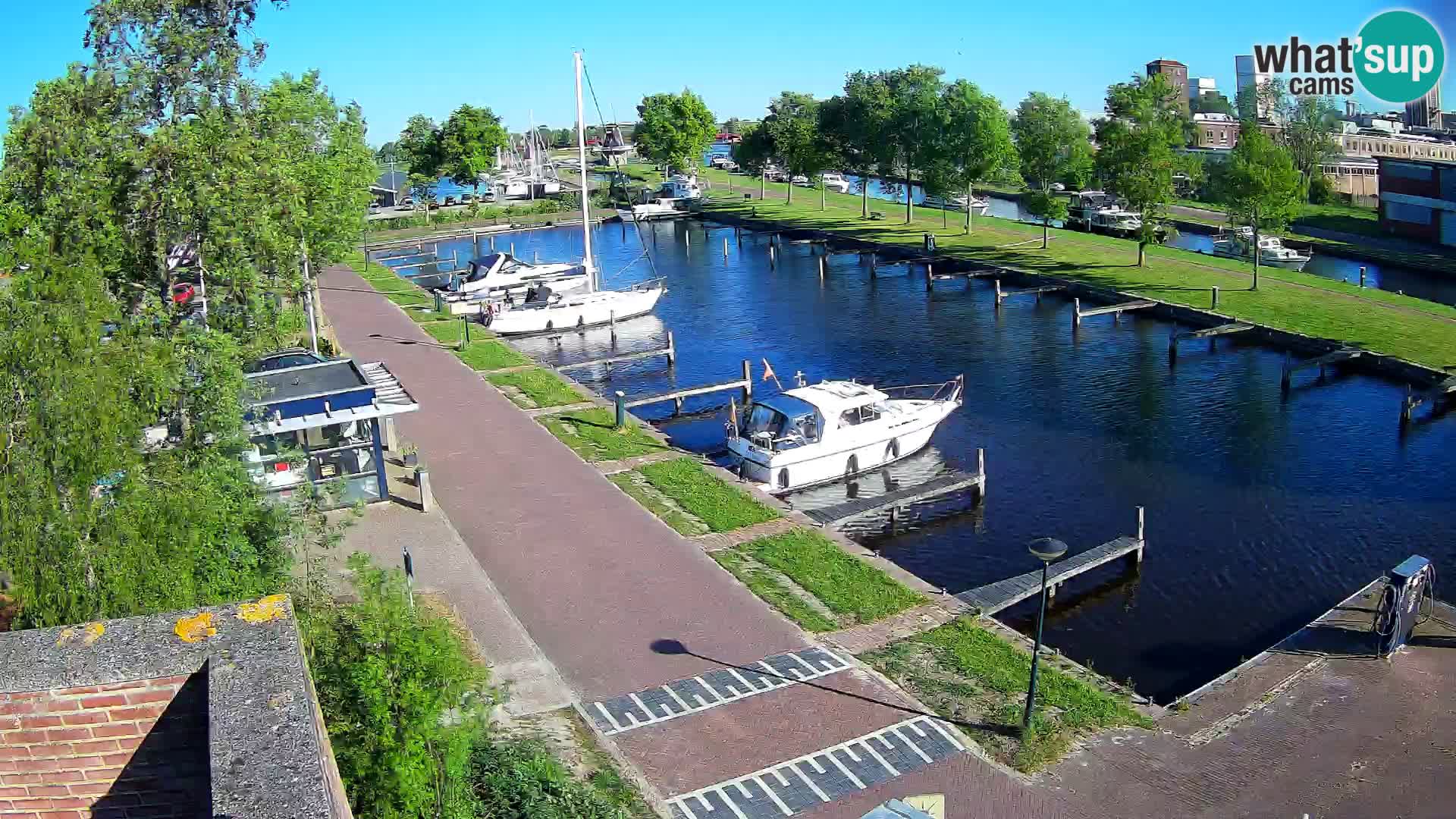 Le port de Joure webcam – vue du moulin à vent