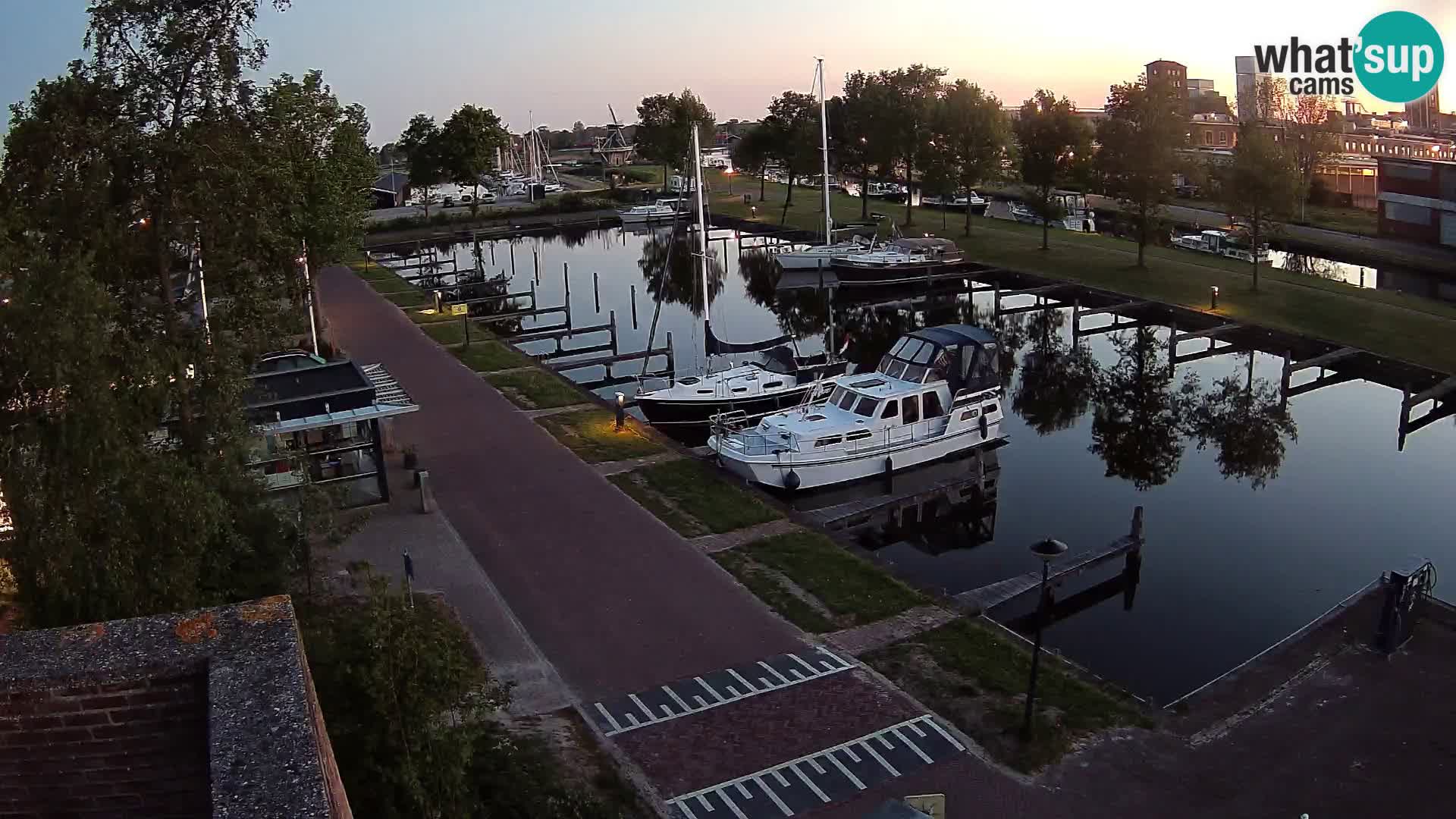 Le port de Joure webcam – vue du moulin à vent
