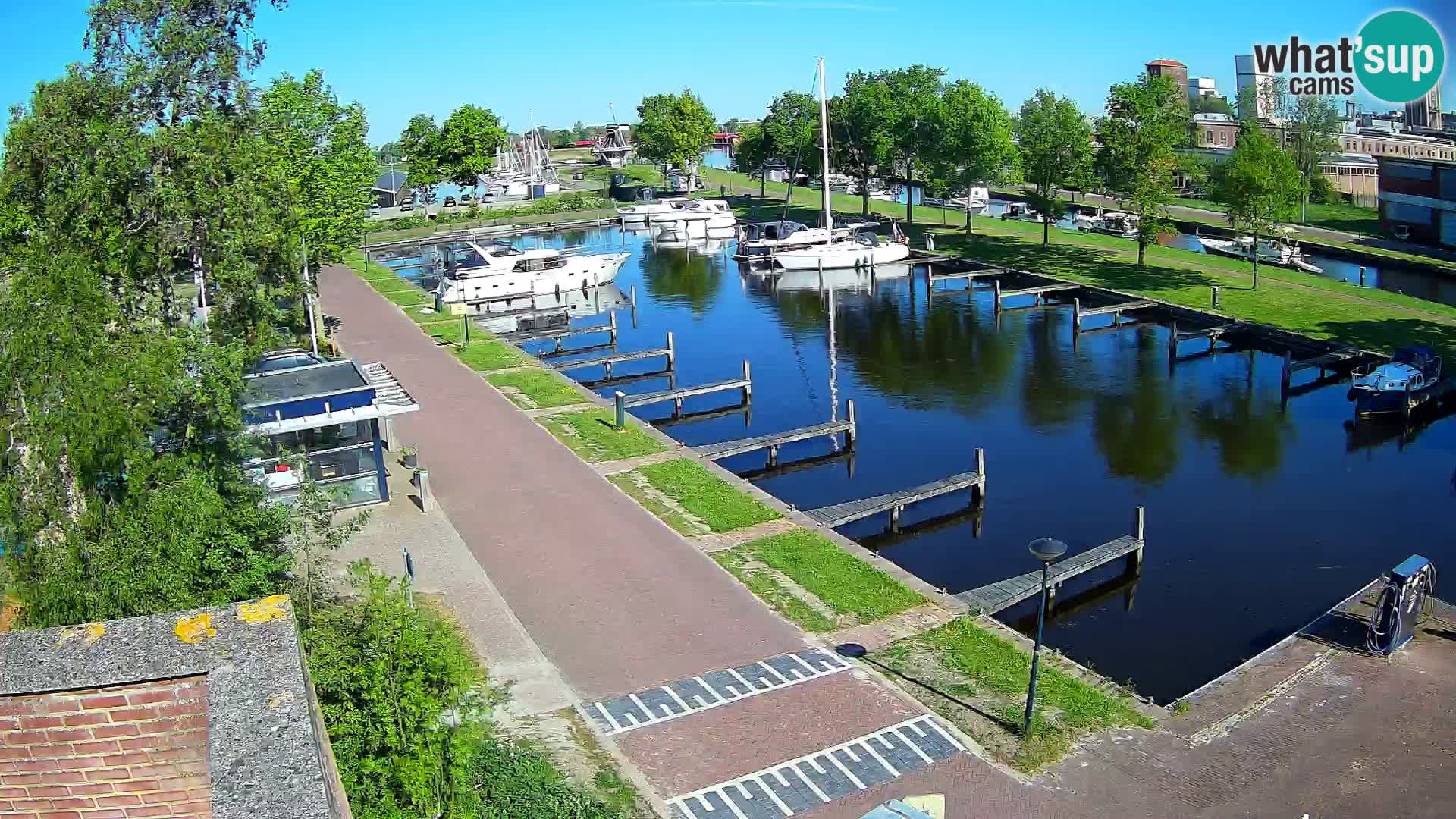 Le port de Joure webcam – vue du moulin à vent