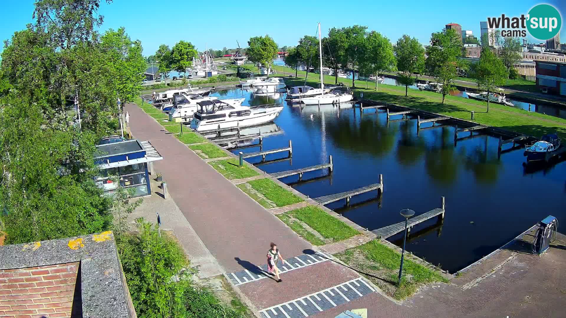 Le port de Joure webcam – vue du moulin à vent