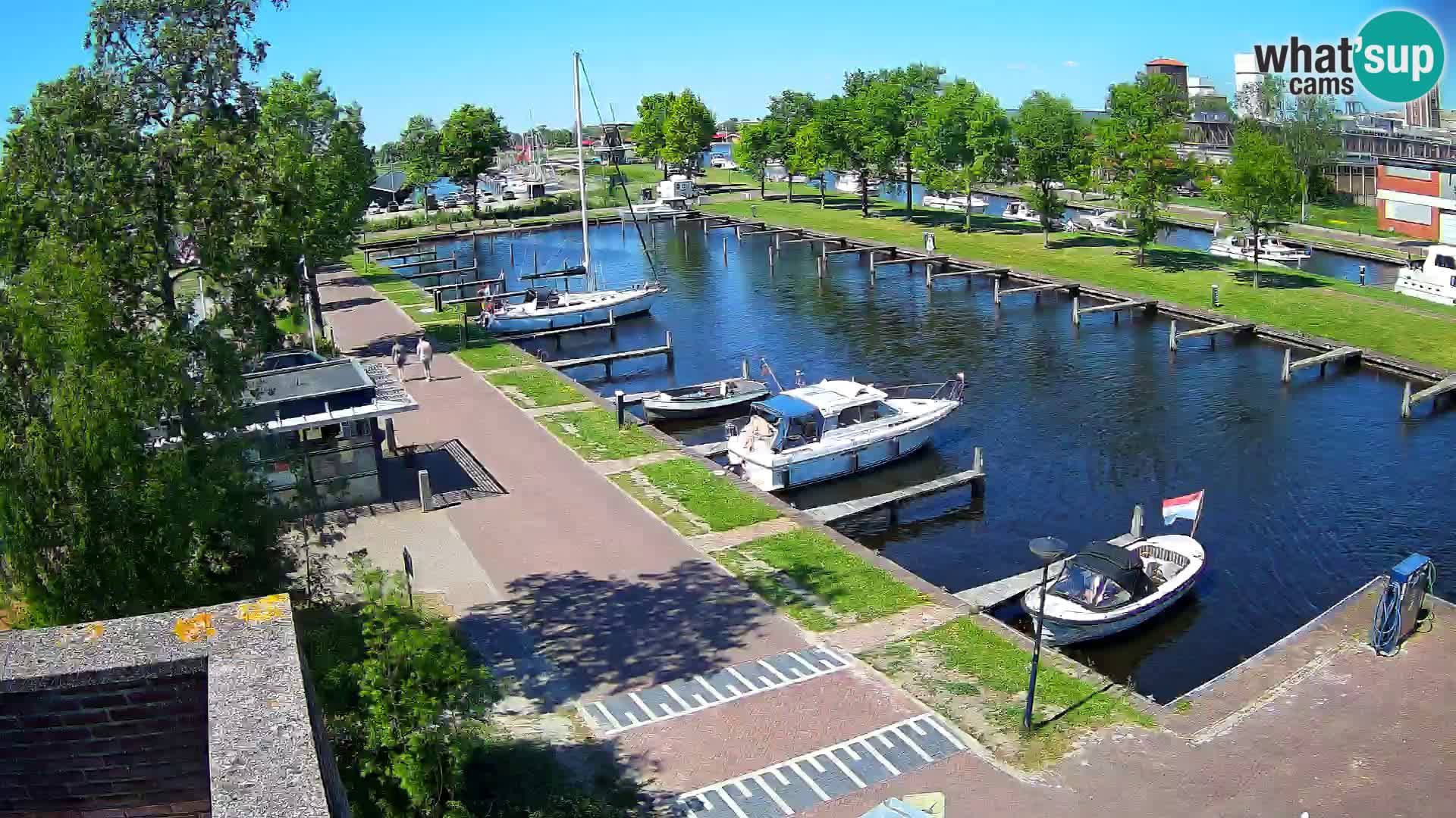 Le port de Joure webcam – vue du moulin à vent
