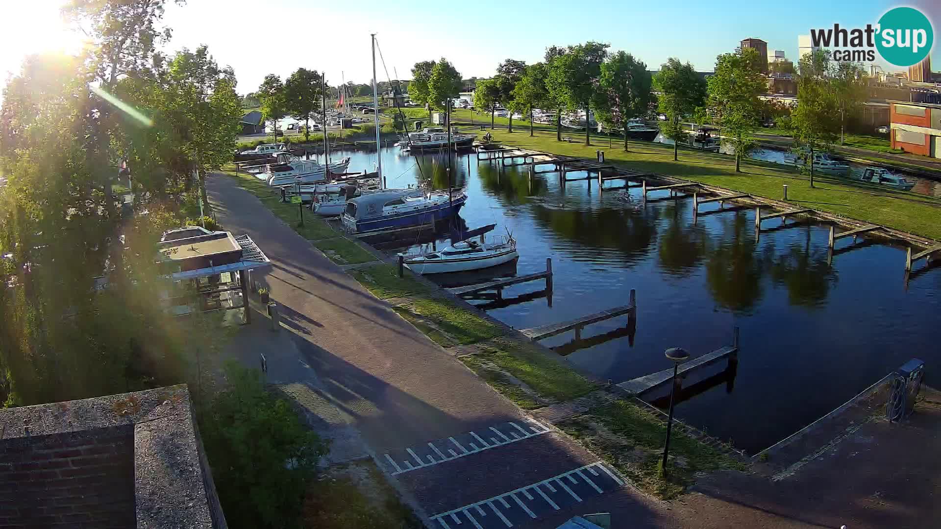 Le port de Joure webcam – vue du moulin à vent