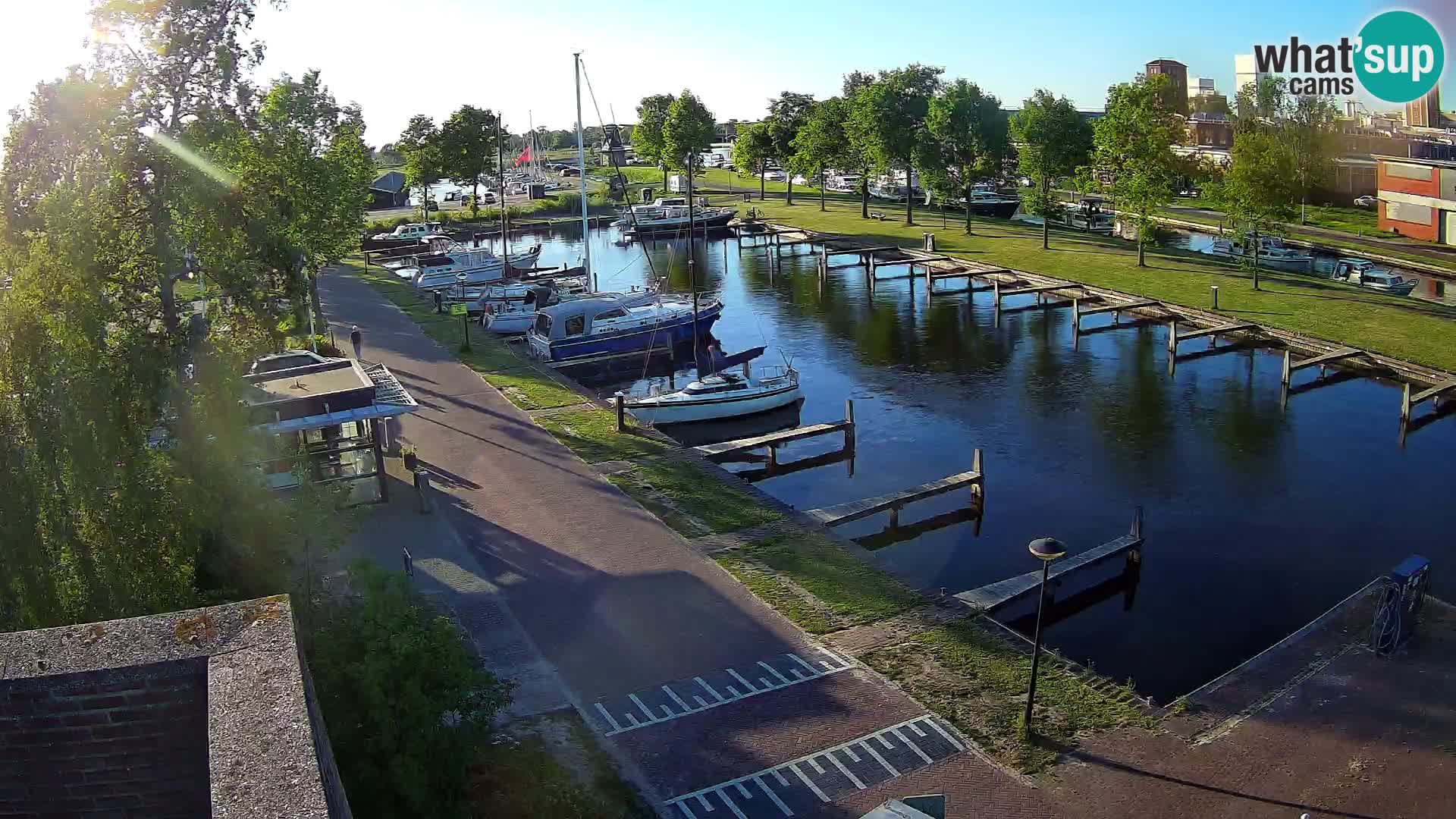 LIVE Joure Hafen webcam Windmühle