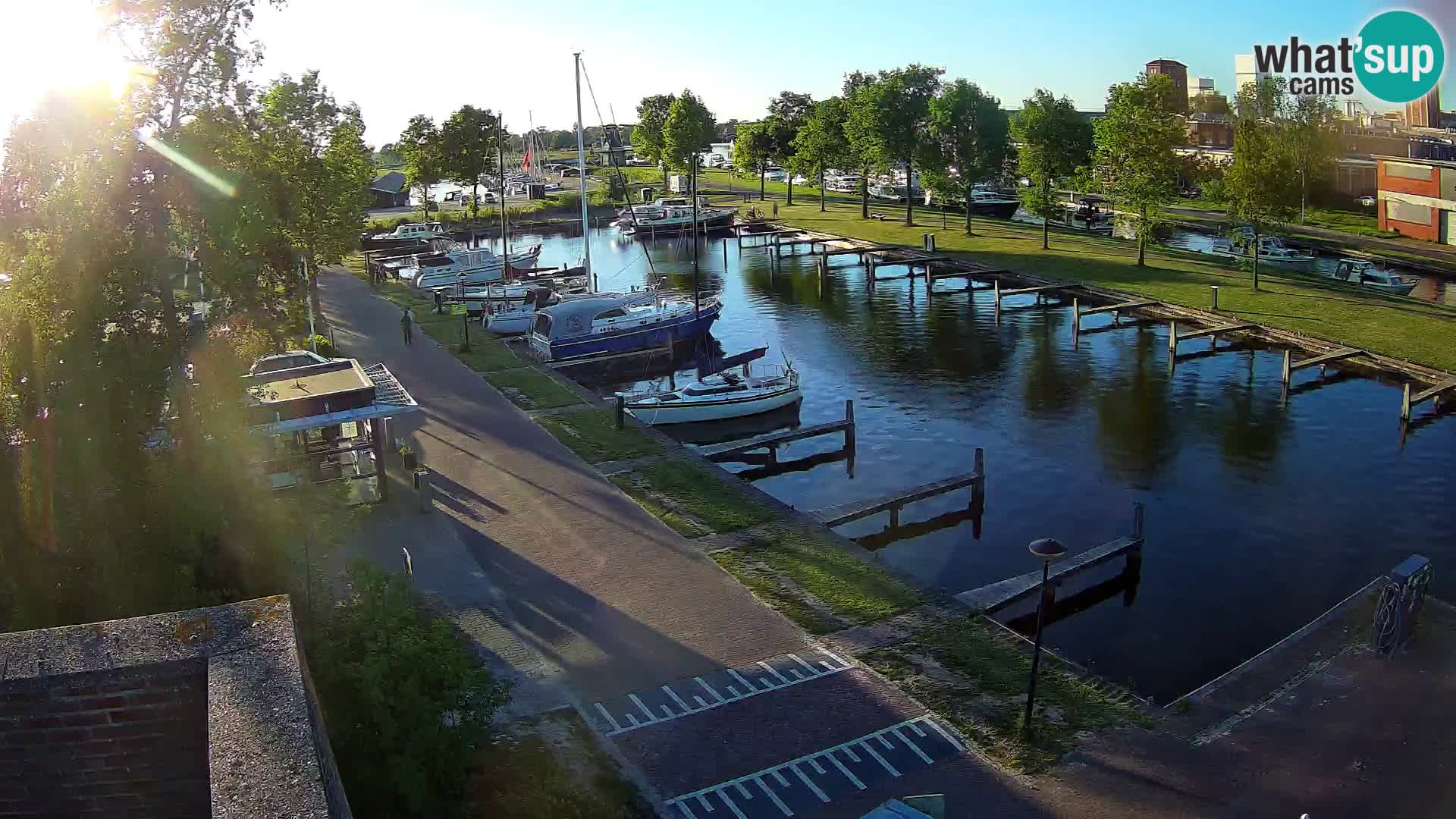 Le port de Joure webcam – vue du moulin à vent