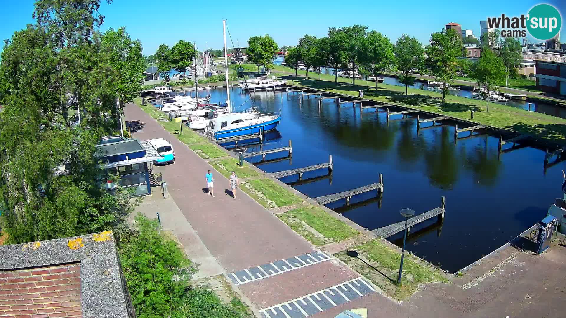 Le port de Joure webcam – vue du moulin à vent