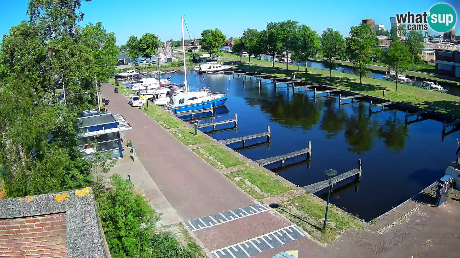 Le port de Joure webcam – vue du moulin à vent