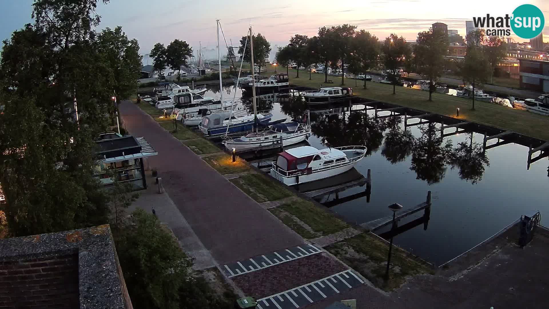 Le port de Joure webcam – vue du moulin à vent