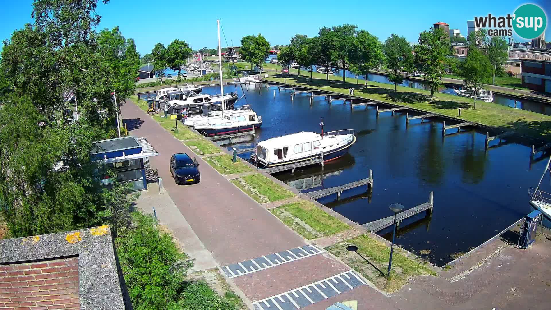 Le port de Joure webcam – vue du moulin à vent