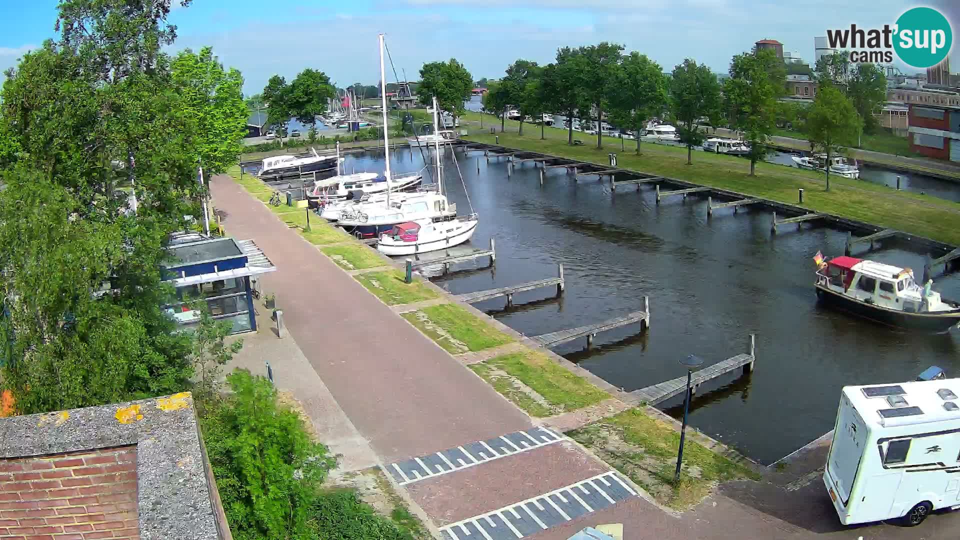 LIVE Joure Hafen webcam Windmühle