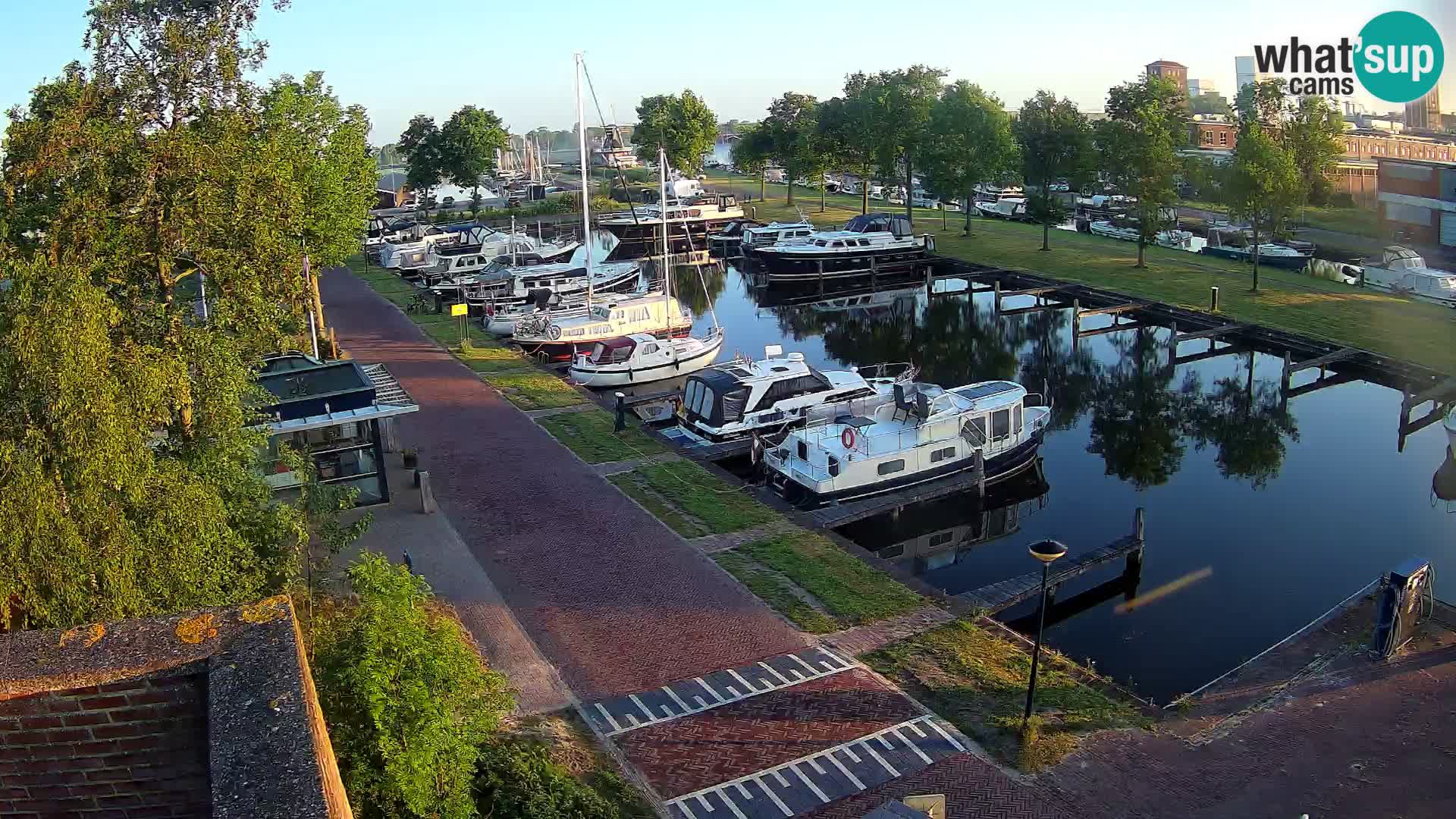 Le port de Joure webcam – vue du moulin à vent