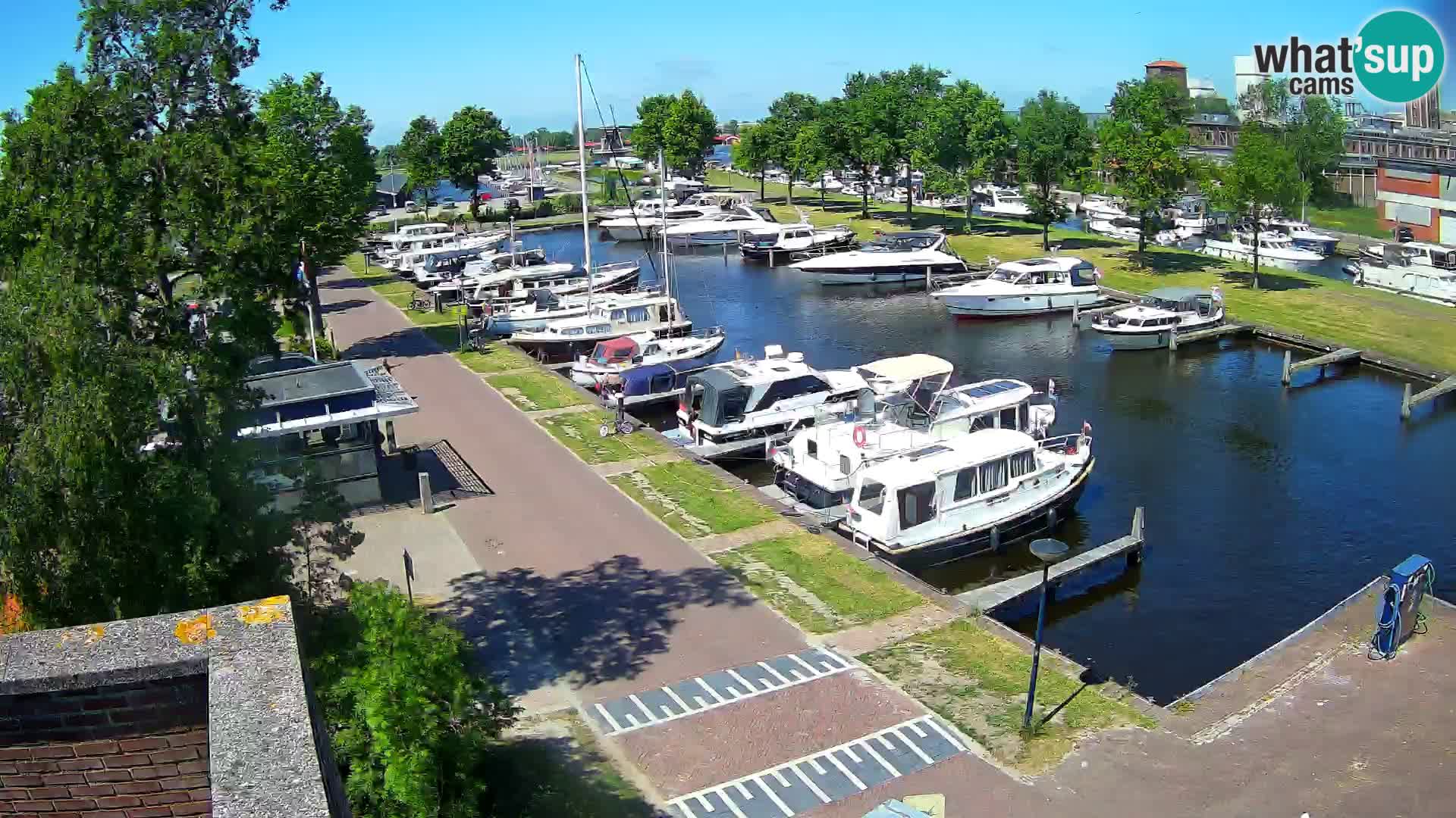 Le port de Joure webcam – vue du moulin à vent