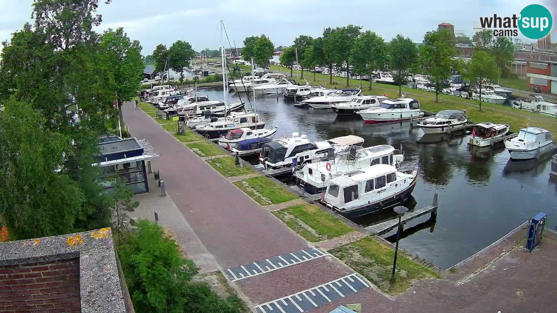 Le port de Joure webcam – vue du moulin à vent