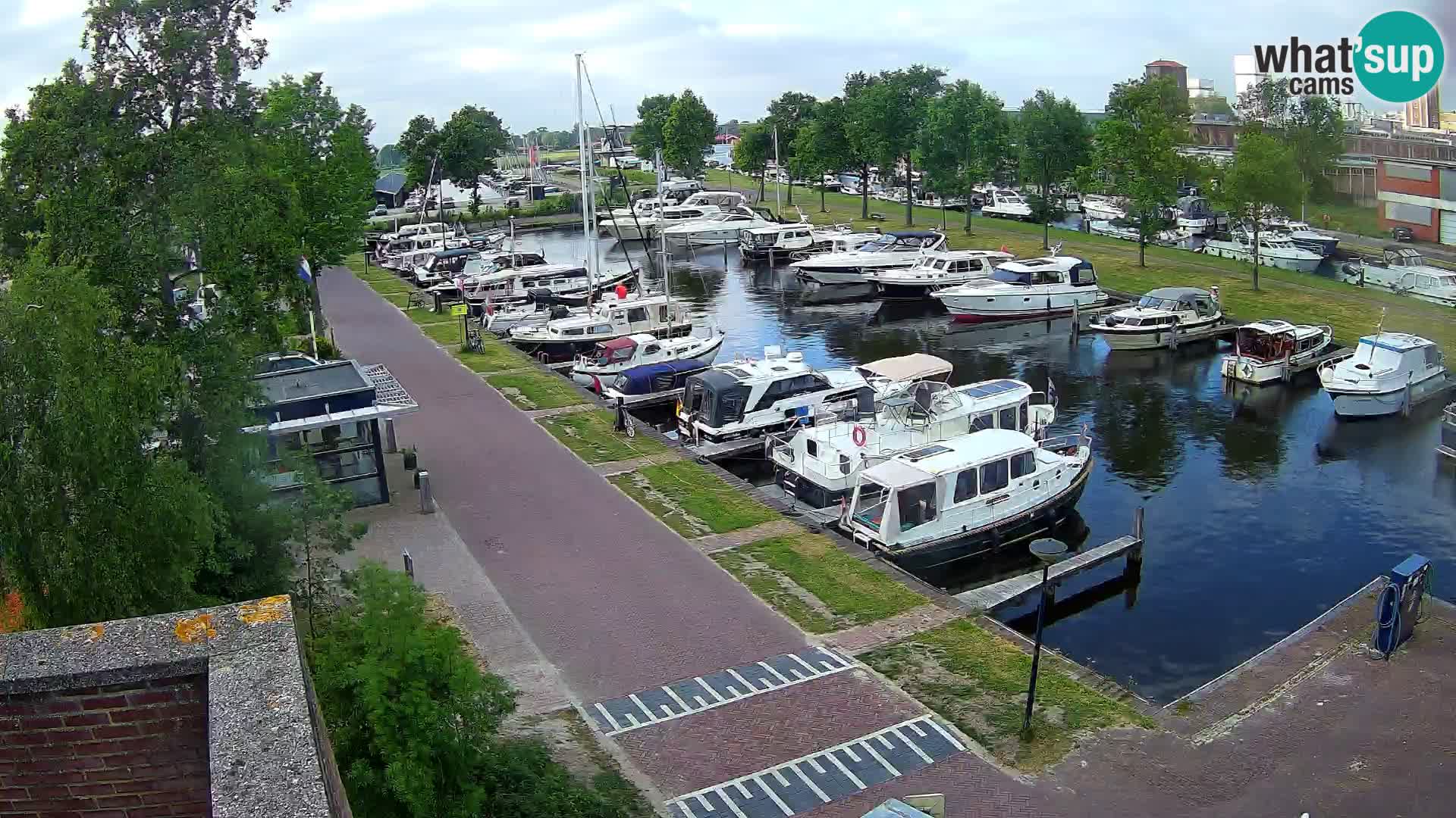 Le port de Joure webcam – vue du moulin à vent