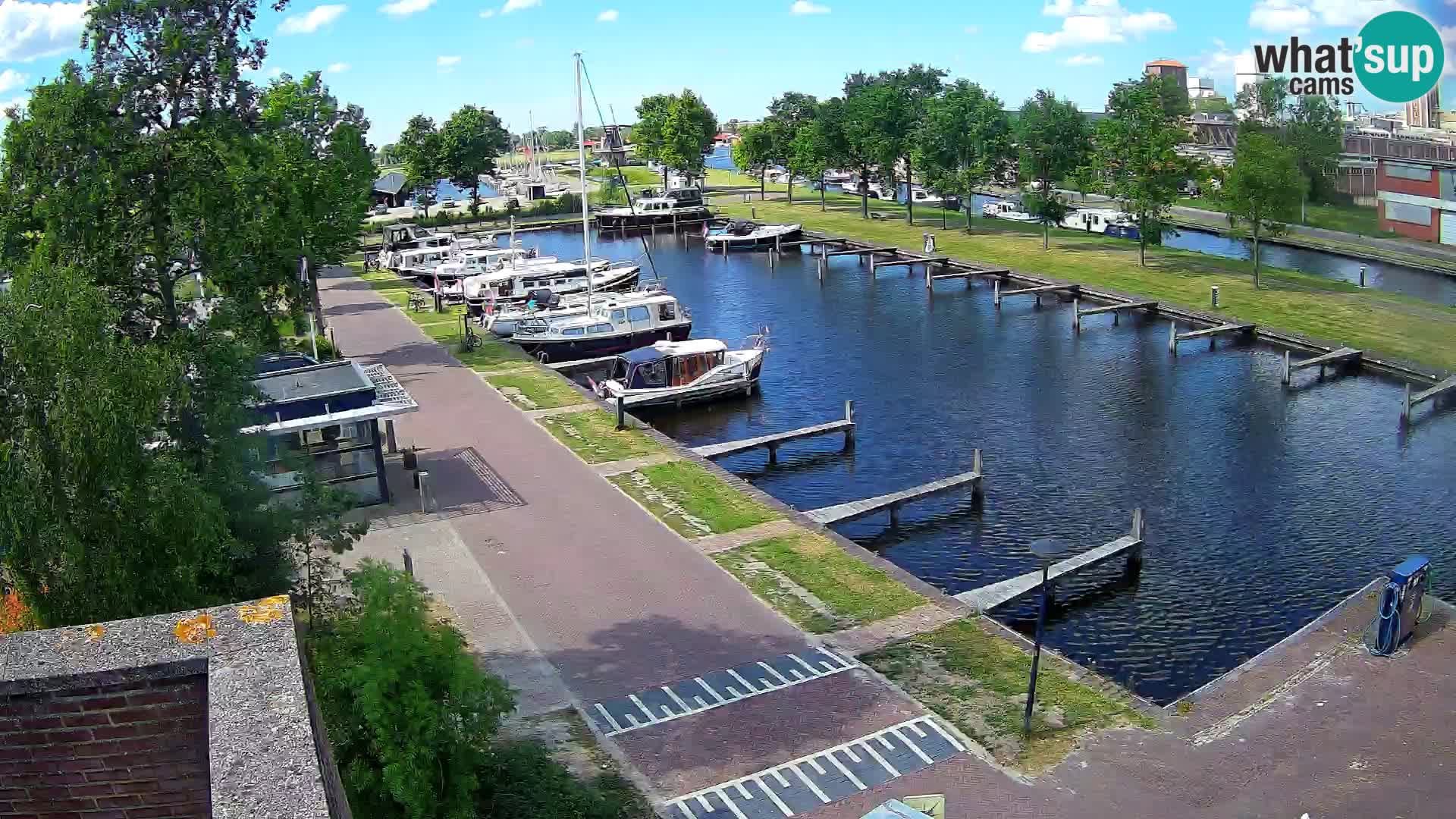 Le port de Joure webcam – vue du moulin à vent