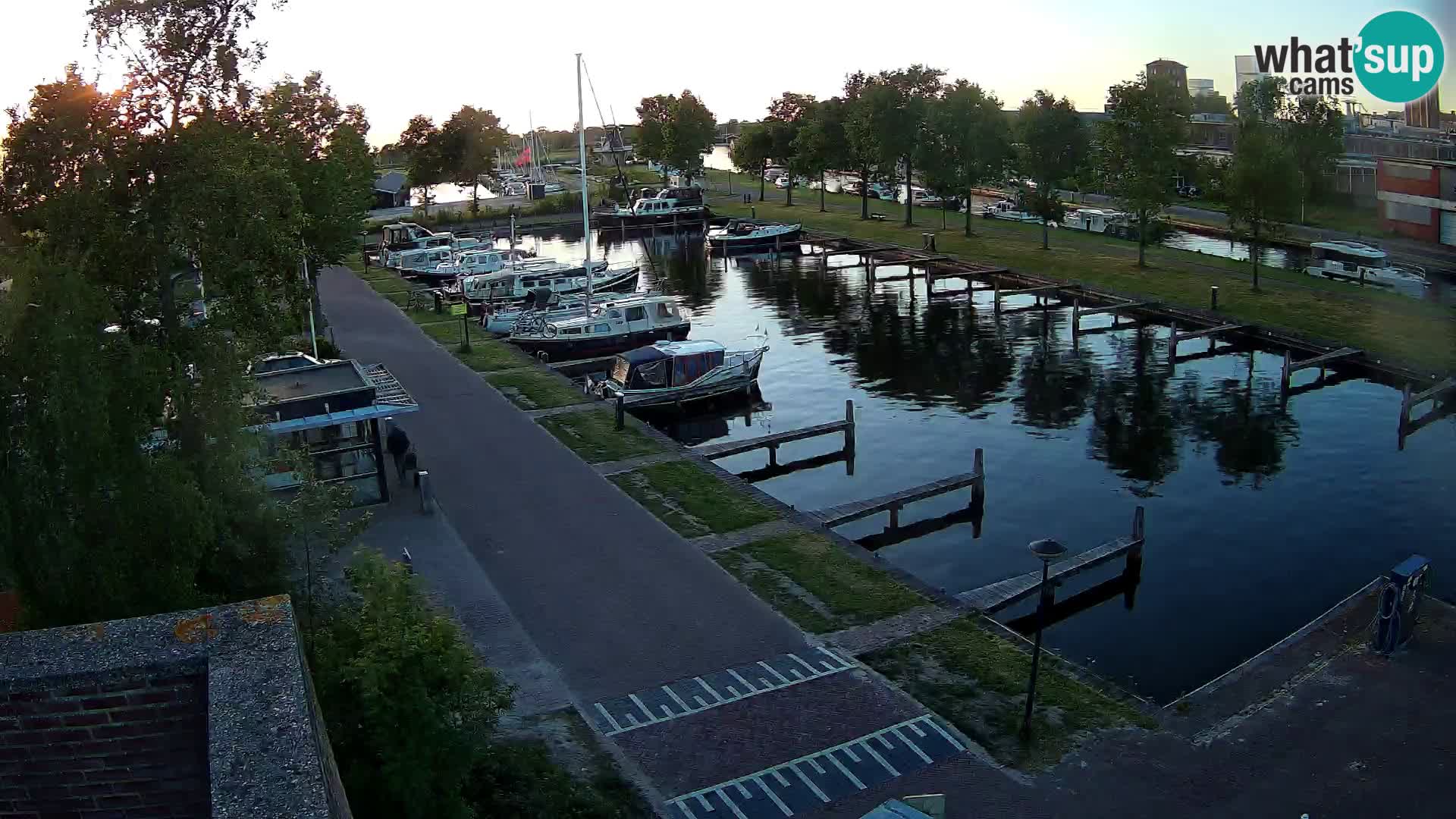 Le port de Joure webcam – vue du moulin à vent