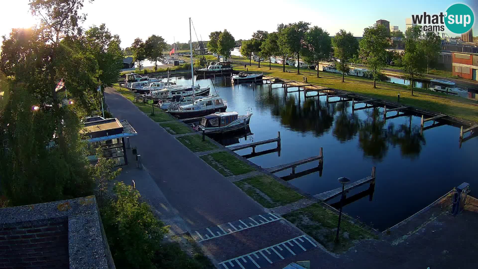 LIVE Joure Hafen webcam Windmühle