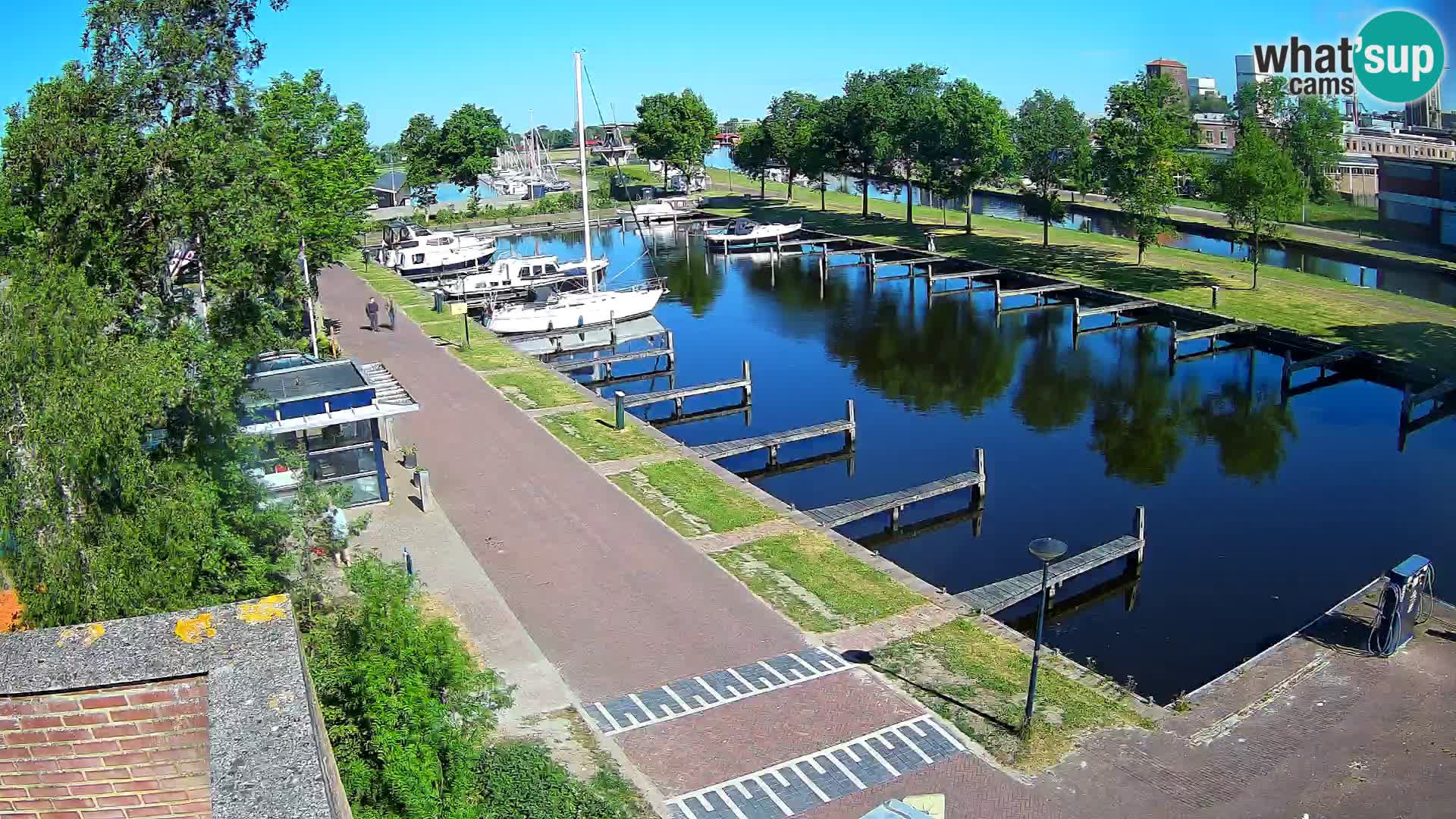 Le port de Joure webcam – vue du moulin à vent