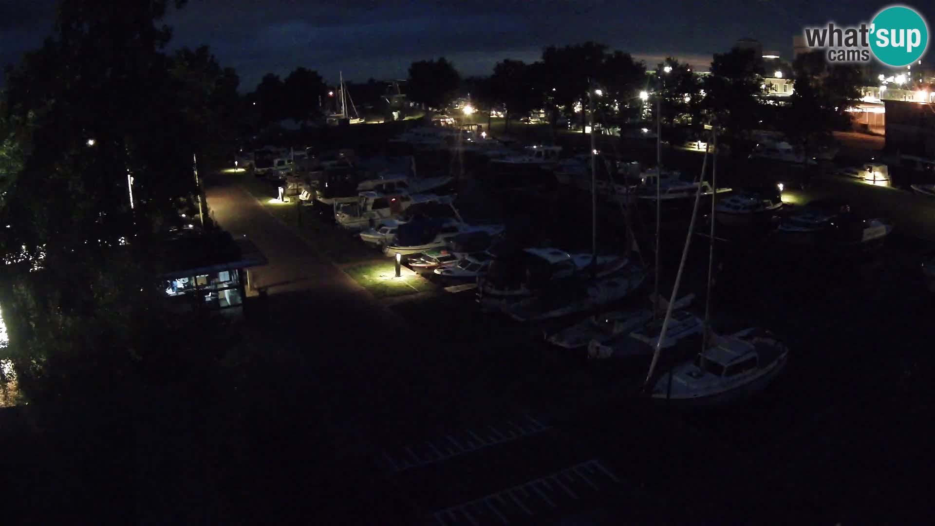 Joure harbour webcam – windmill view