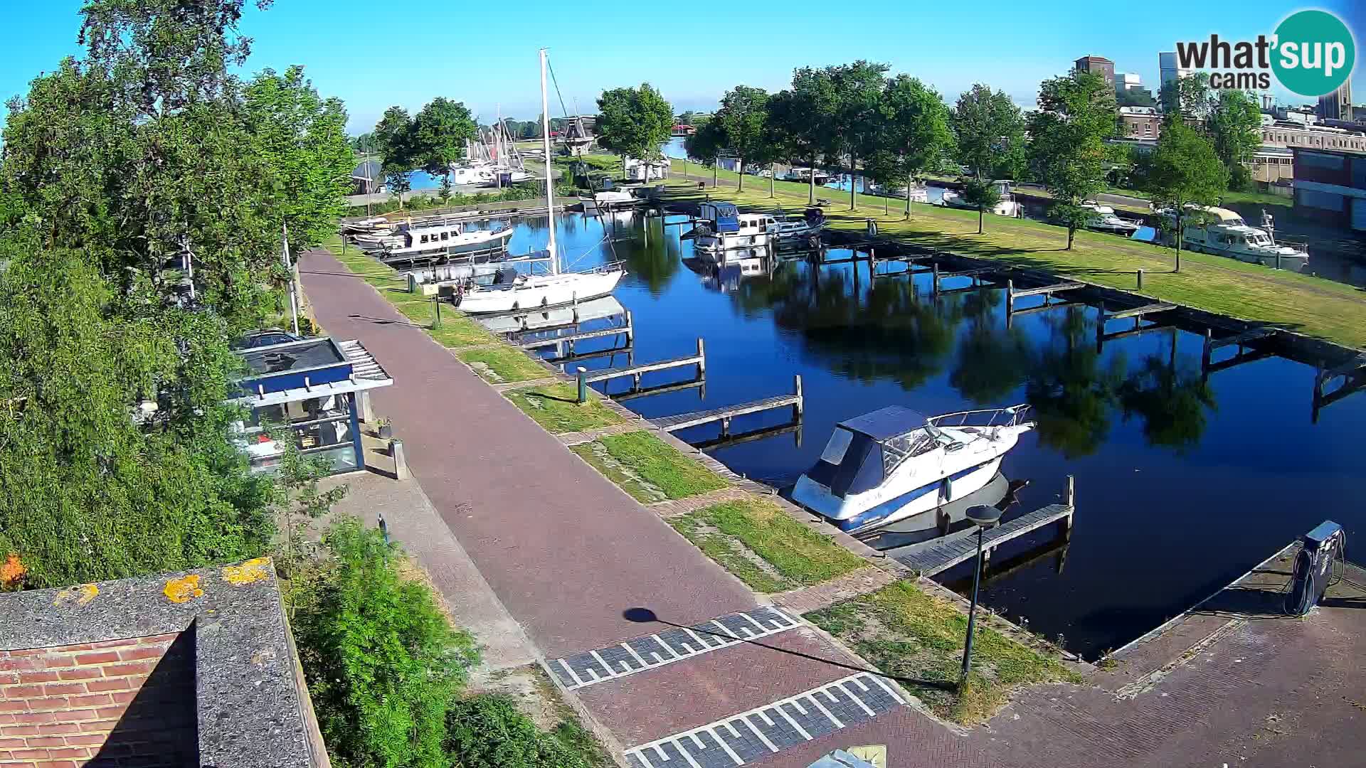 LIVE Joure Hafen webcam Windmühle
