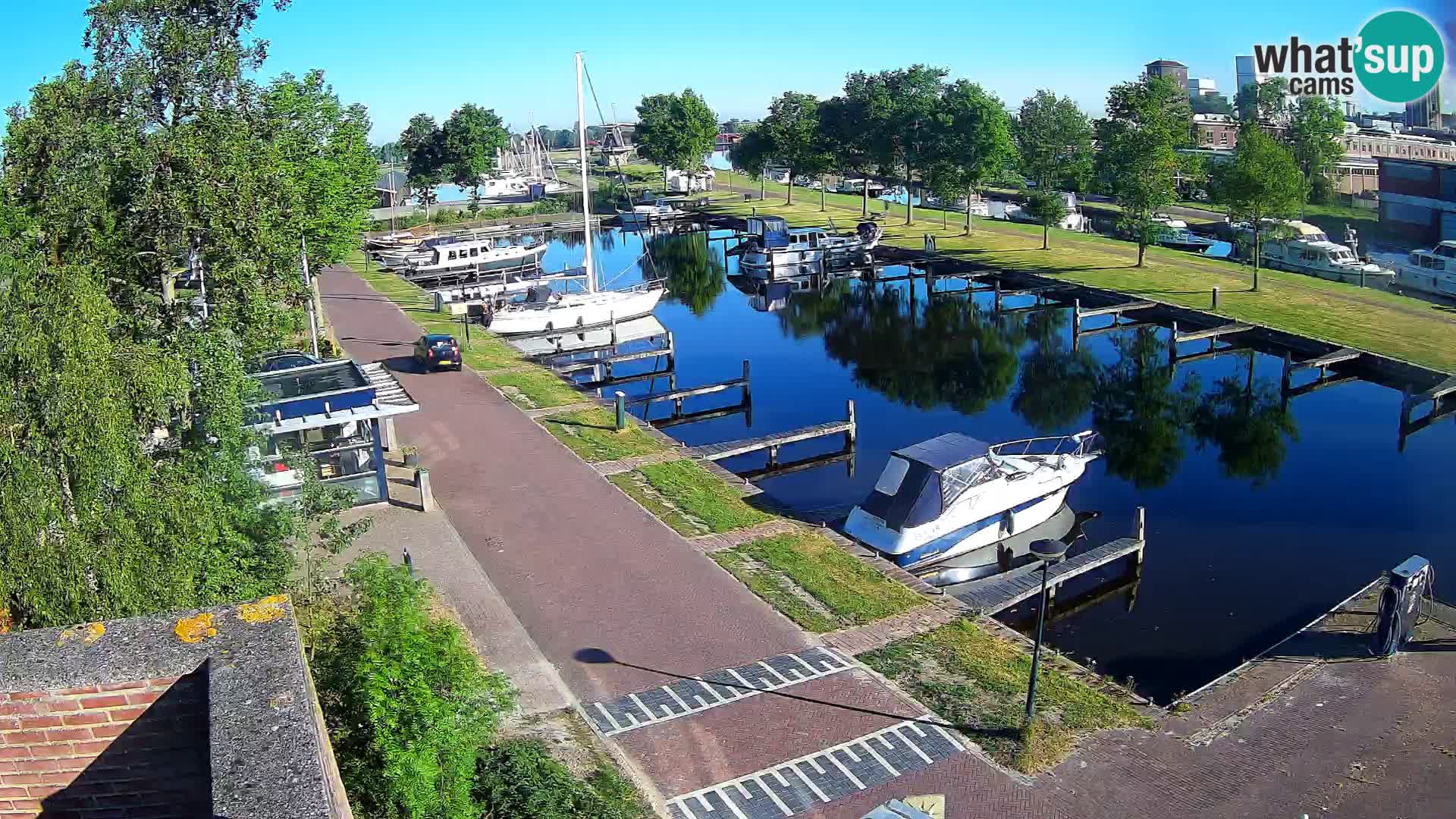 Le port de Joure webcam – vue du moulin à vent