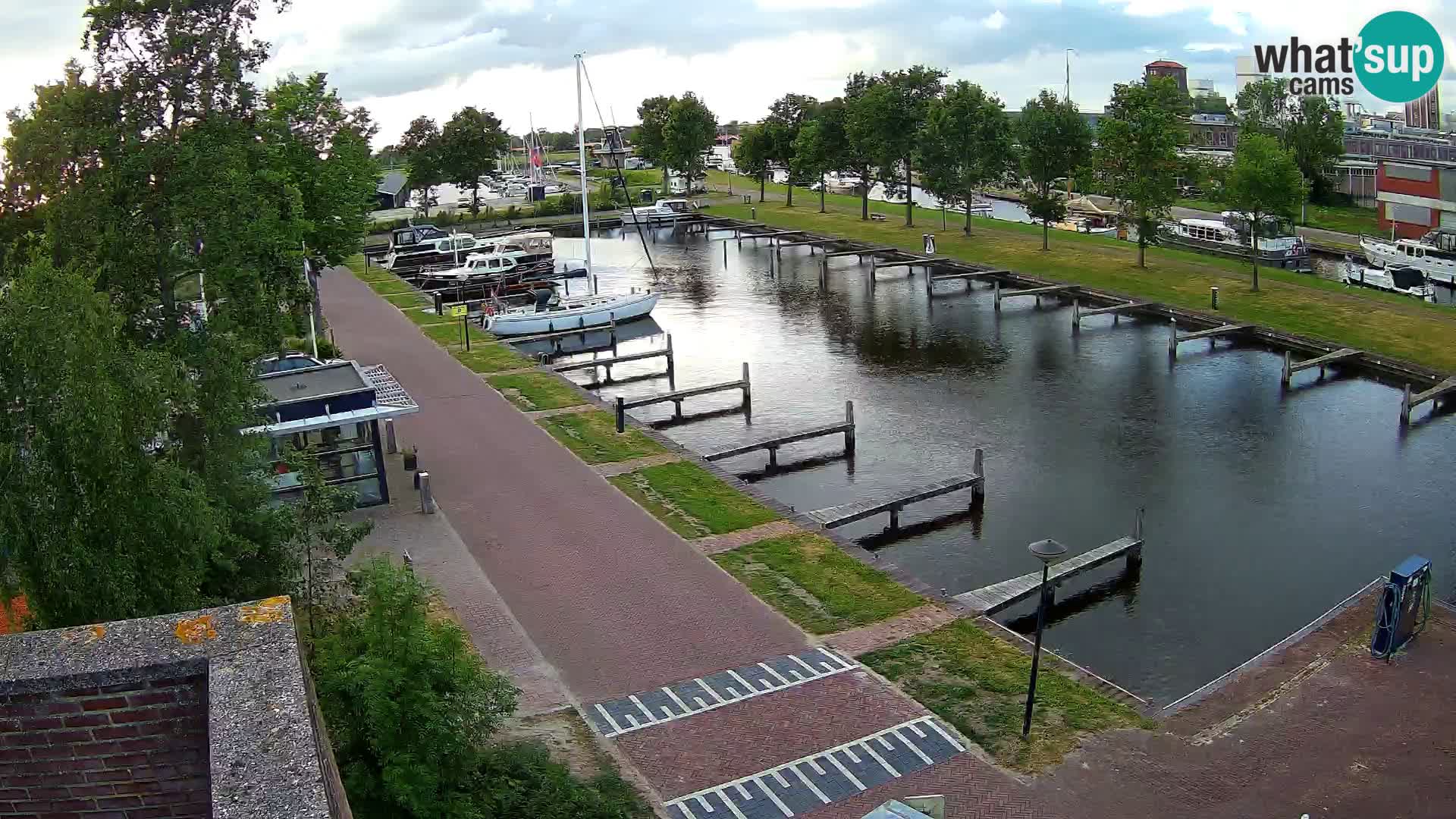 Le port de Joure webcam – vue du moulin à vent
