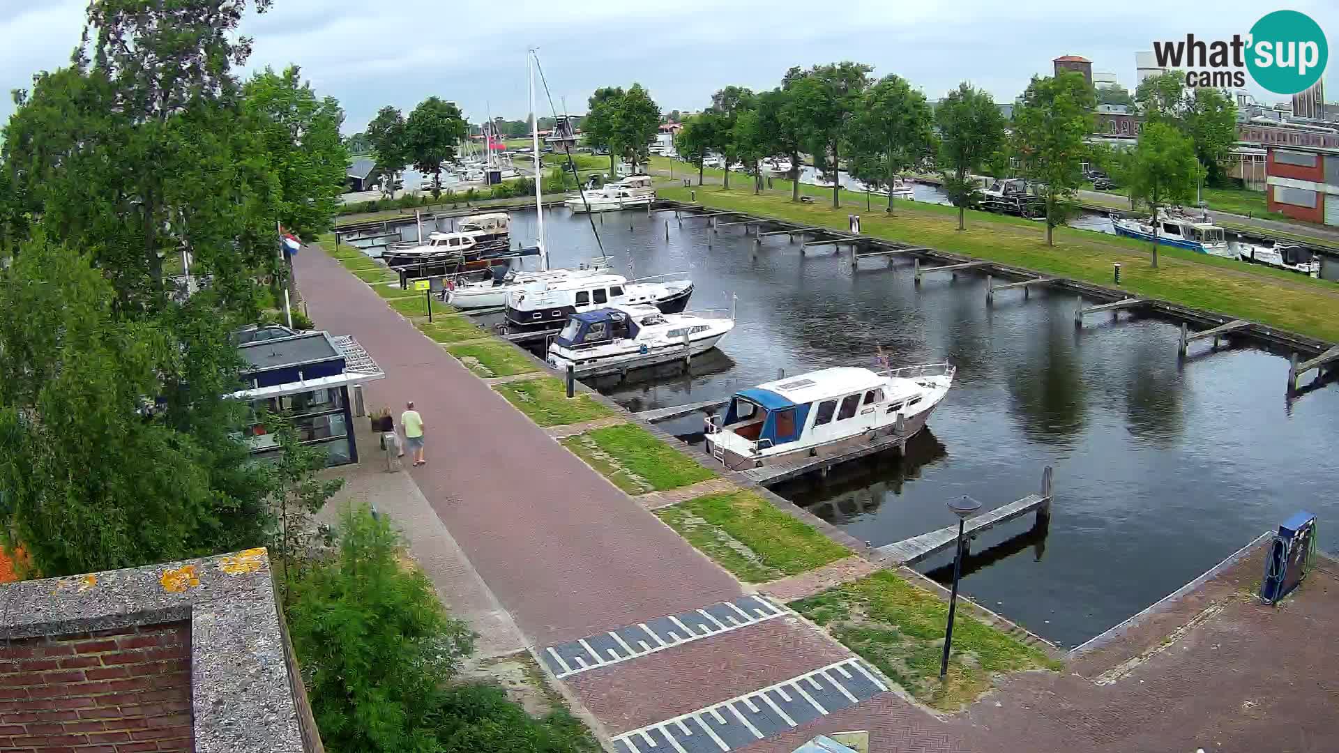Le port de Joure webcam – vue du moulin à vent