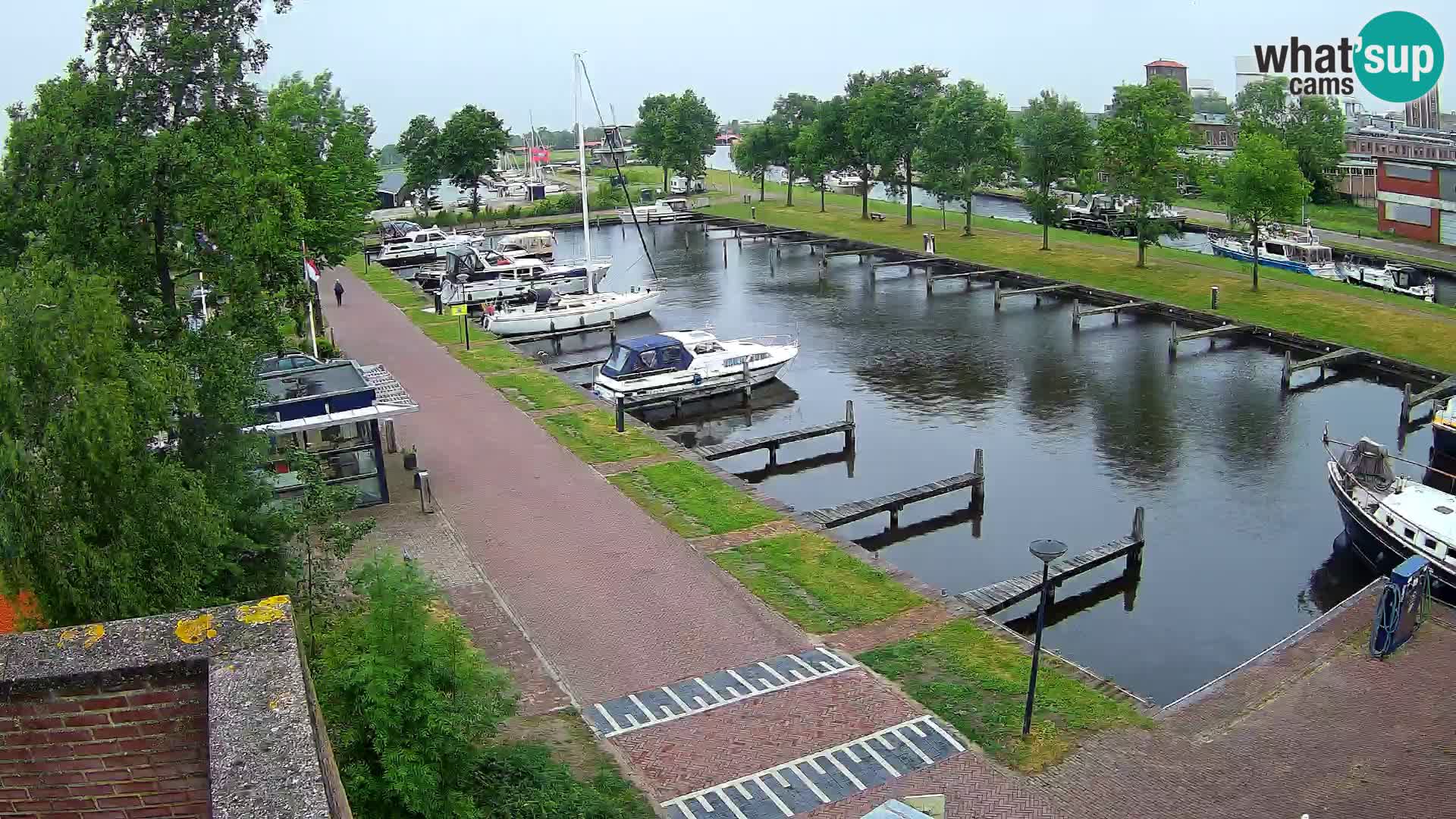 Le port de Joure webcam – vue du moulin à vent