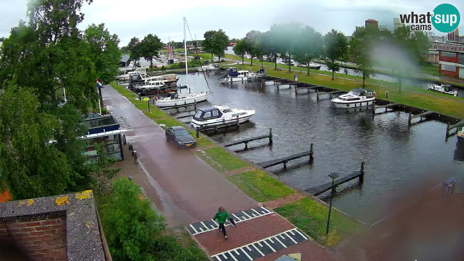 La marina di Joure livecam  – Vista del Mulino a vento
