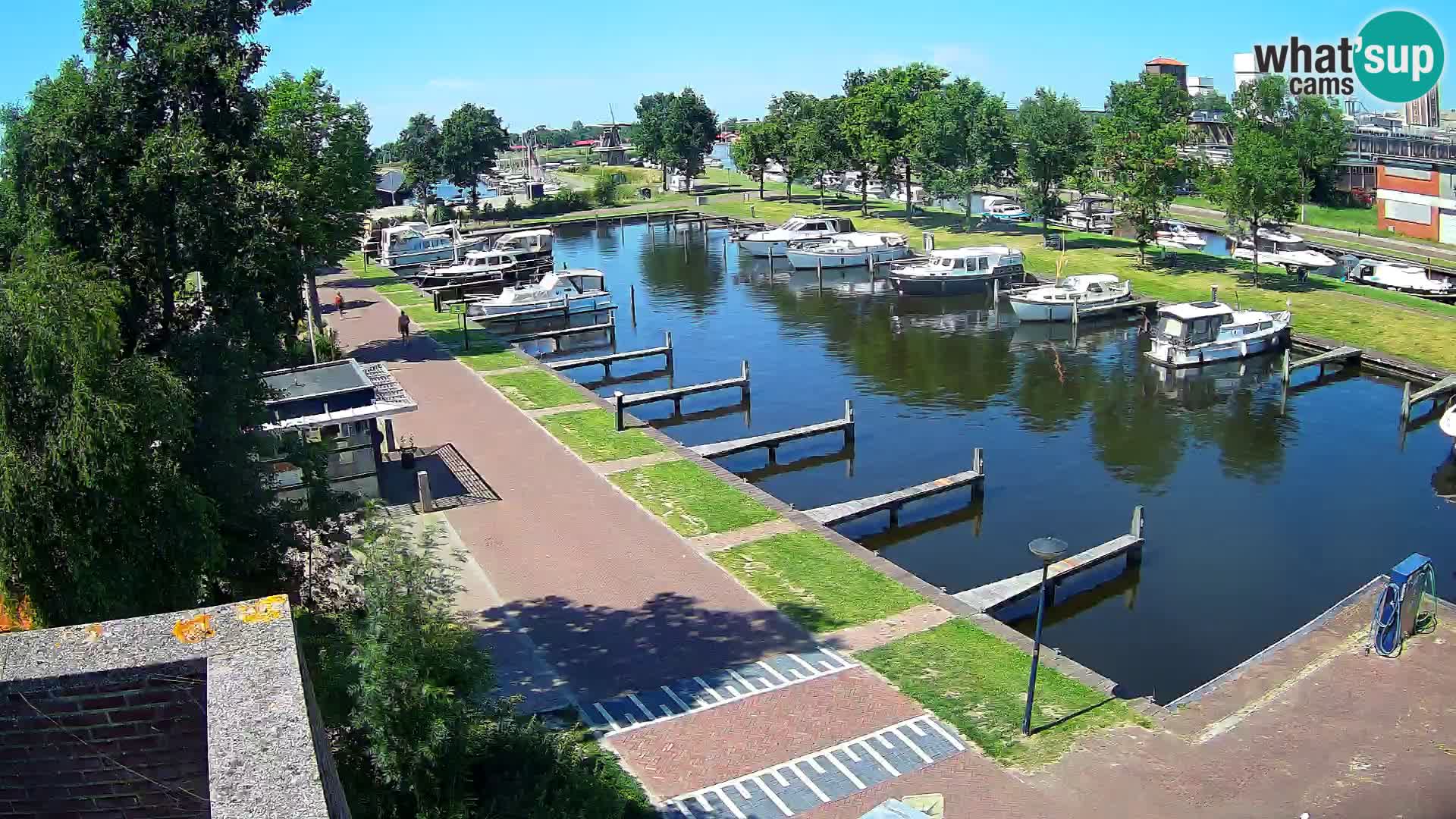 LIVE Joure Hafen webcam Windmühle