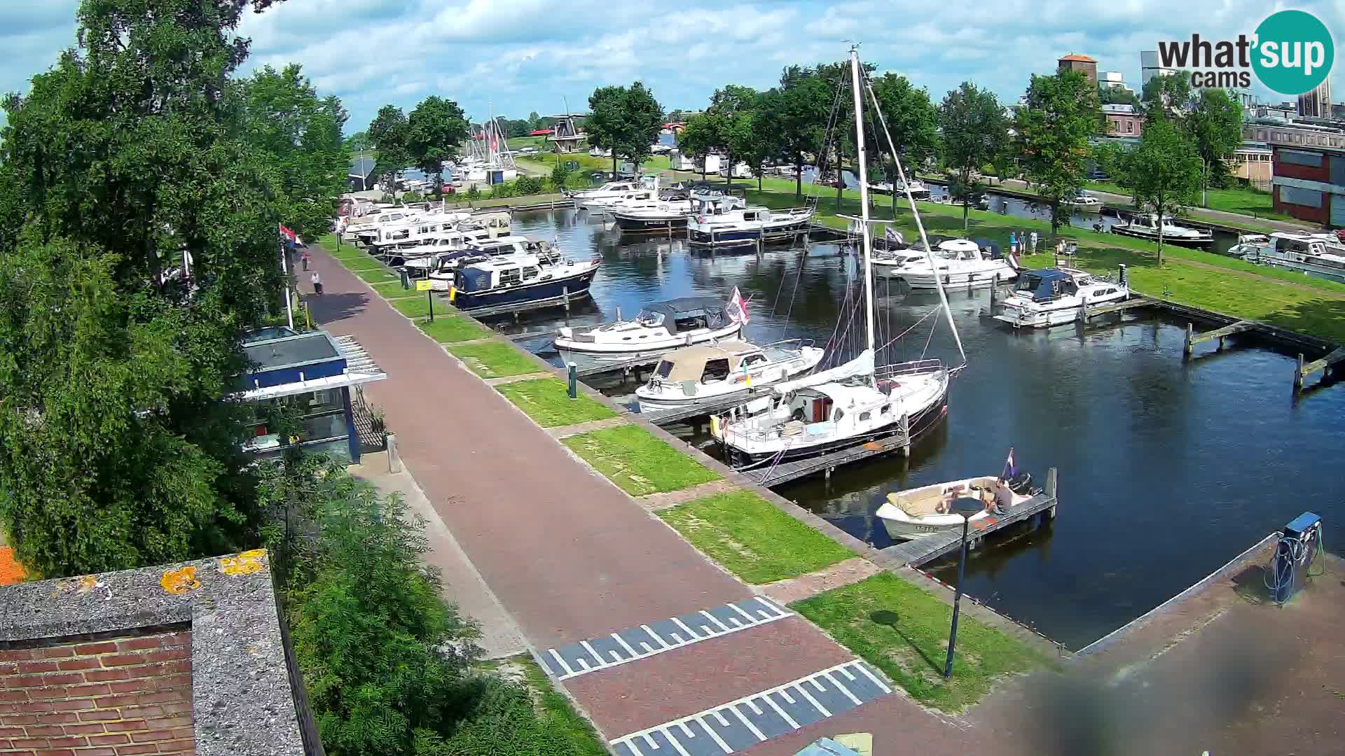 LIVE Joure Hafen webcam Windmühle