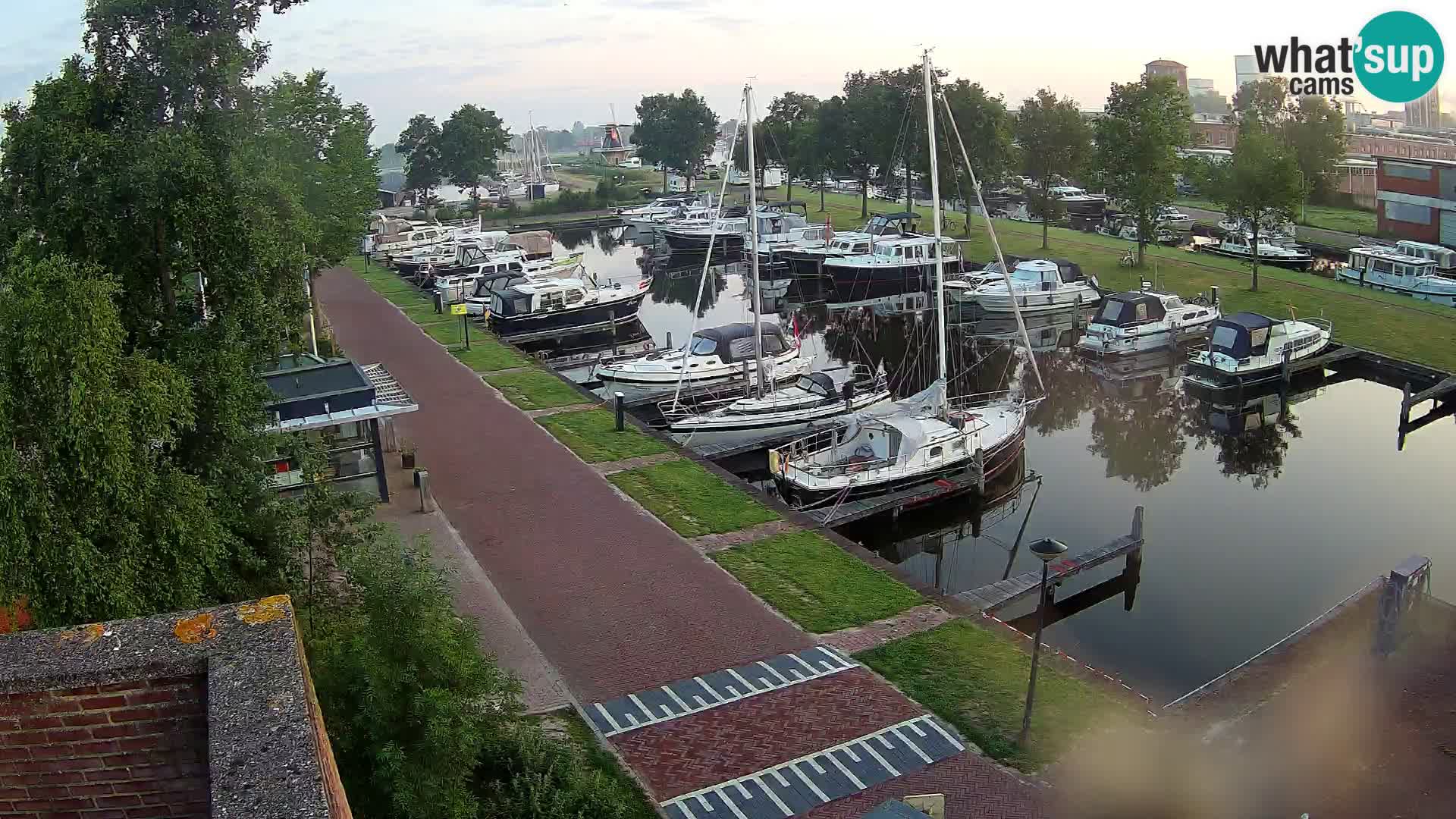 Le port de Joure webcam – vue du moulin à vent