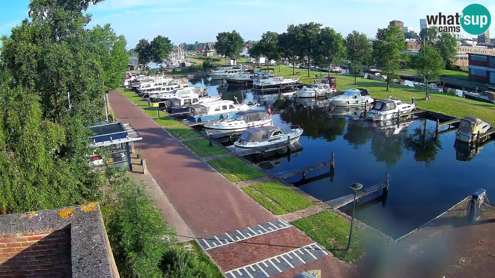 Le port de Joure webcam – vue du moulin à vent
