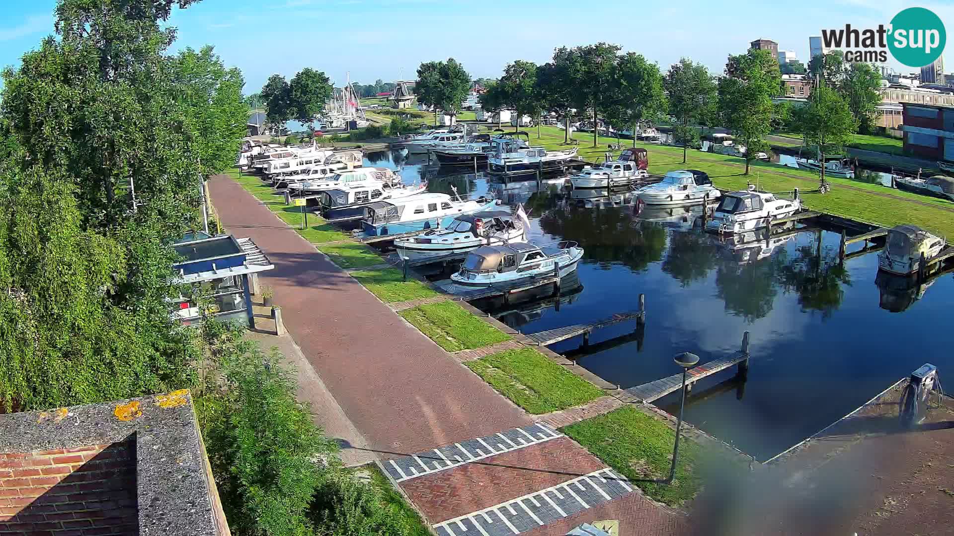 Le port de Joure webcam – vue du moulin à vent
