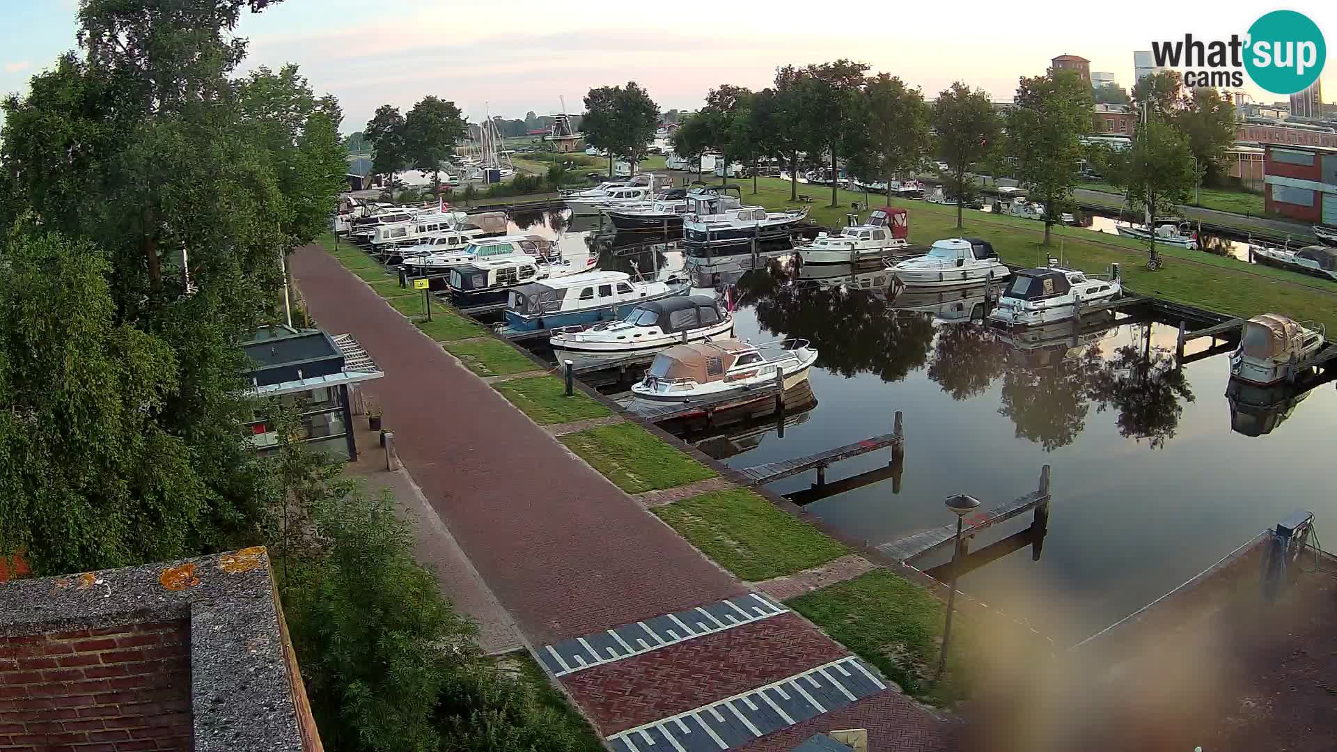 Le port de Joure webcam – vue du moulin à vent