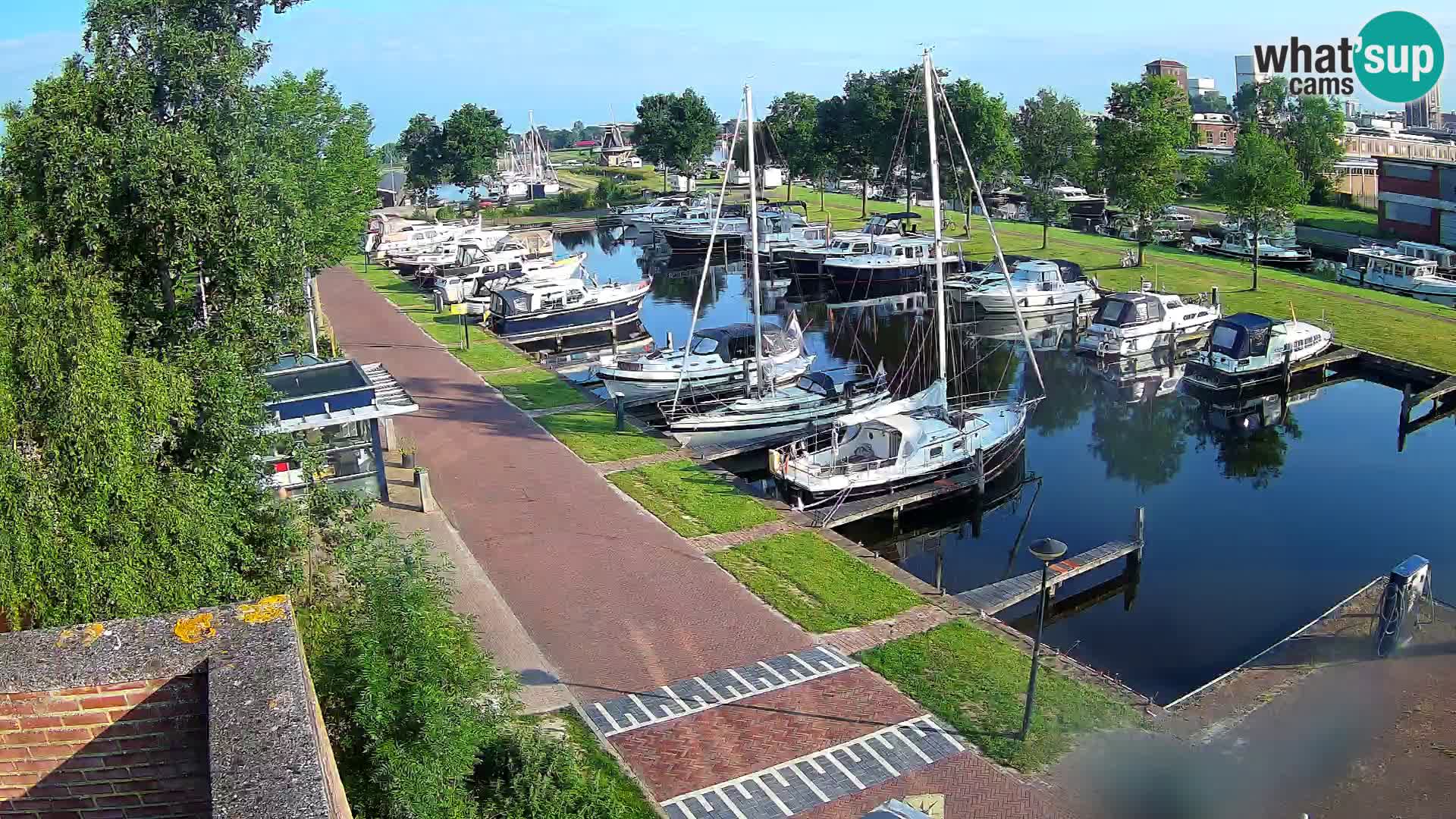 Le port de Joure webcam – vue du moulin à vent