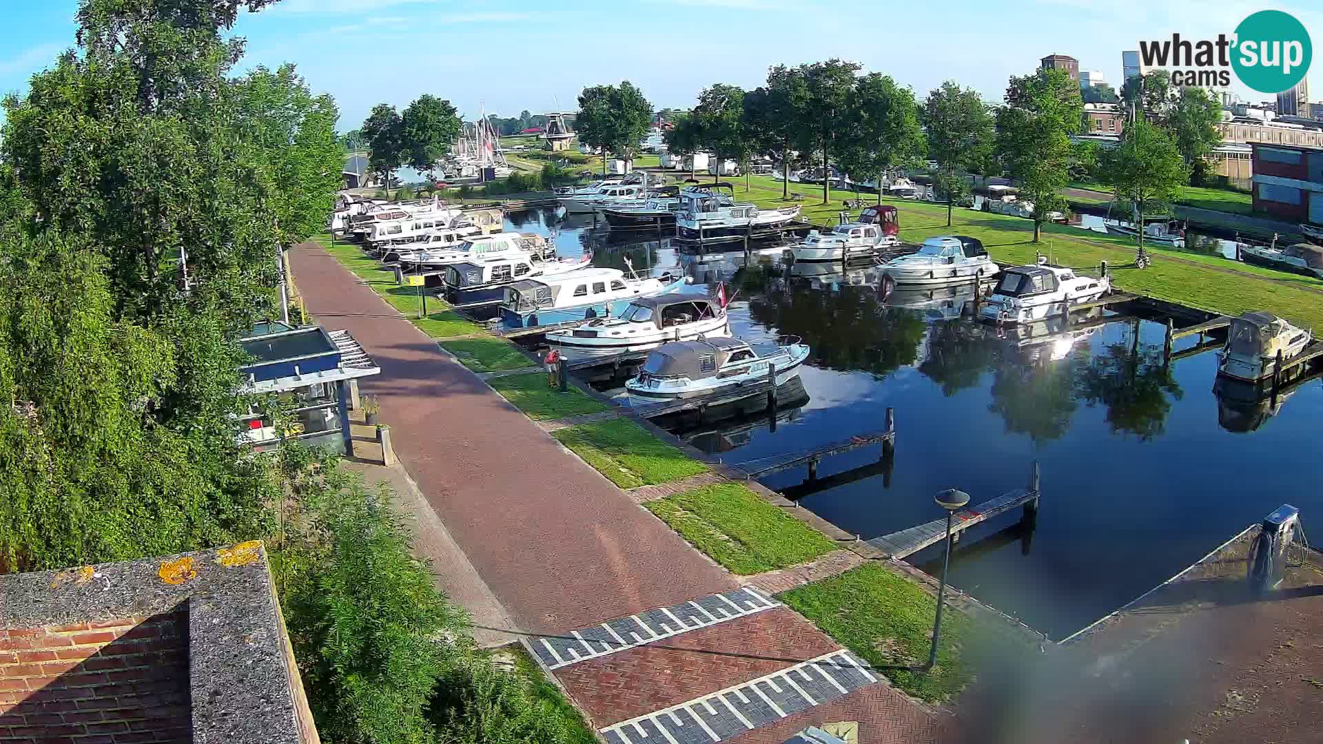 LIVE Joure Hafen webcam Windmühle