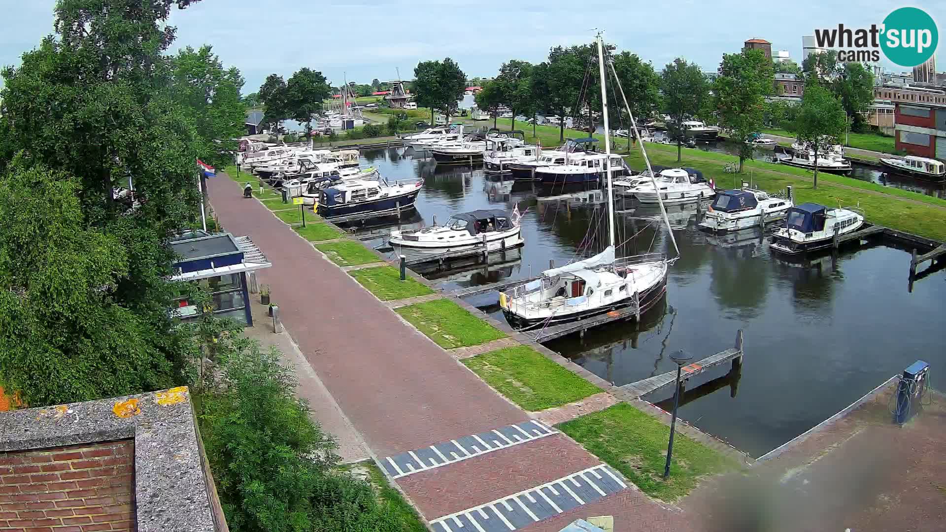 LIVE Joure Hafen webcam Windmühle