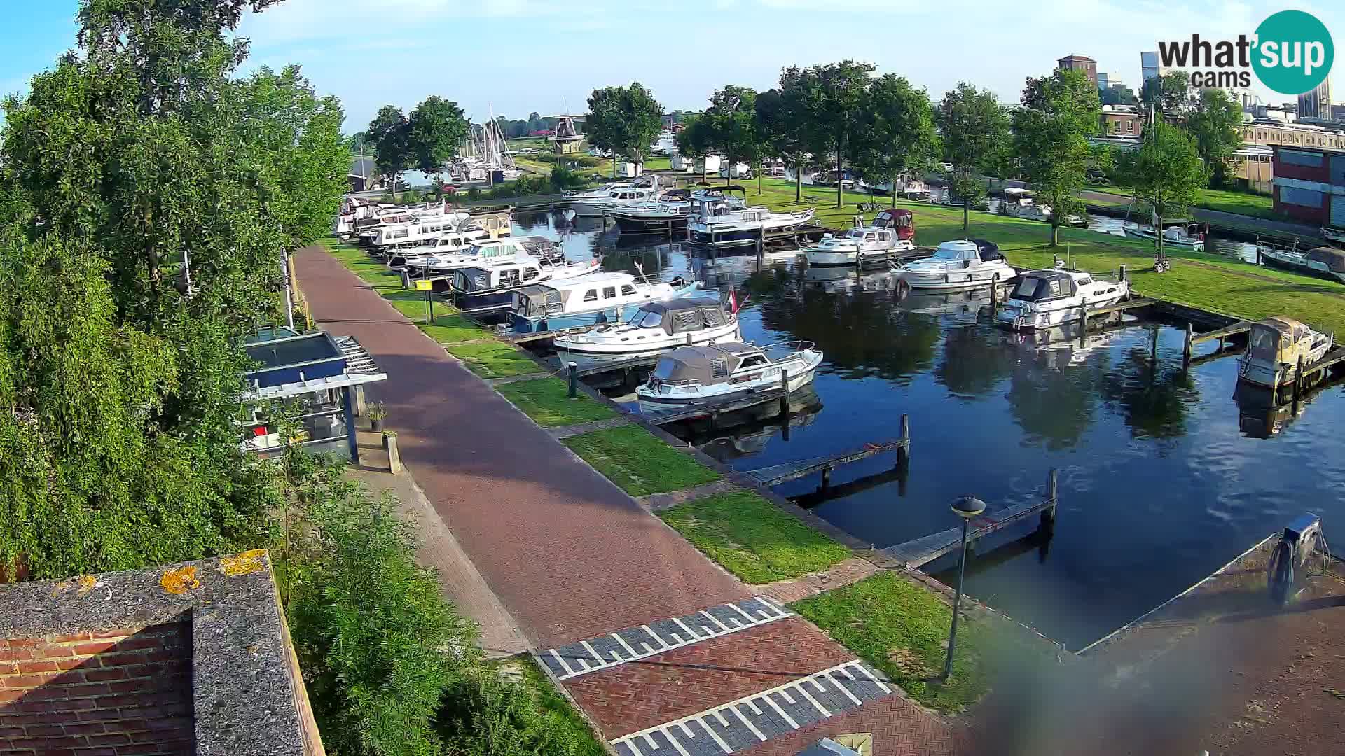LIVE Joure Hafen webcam Windmühle