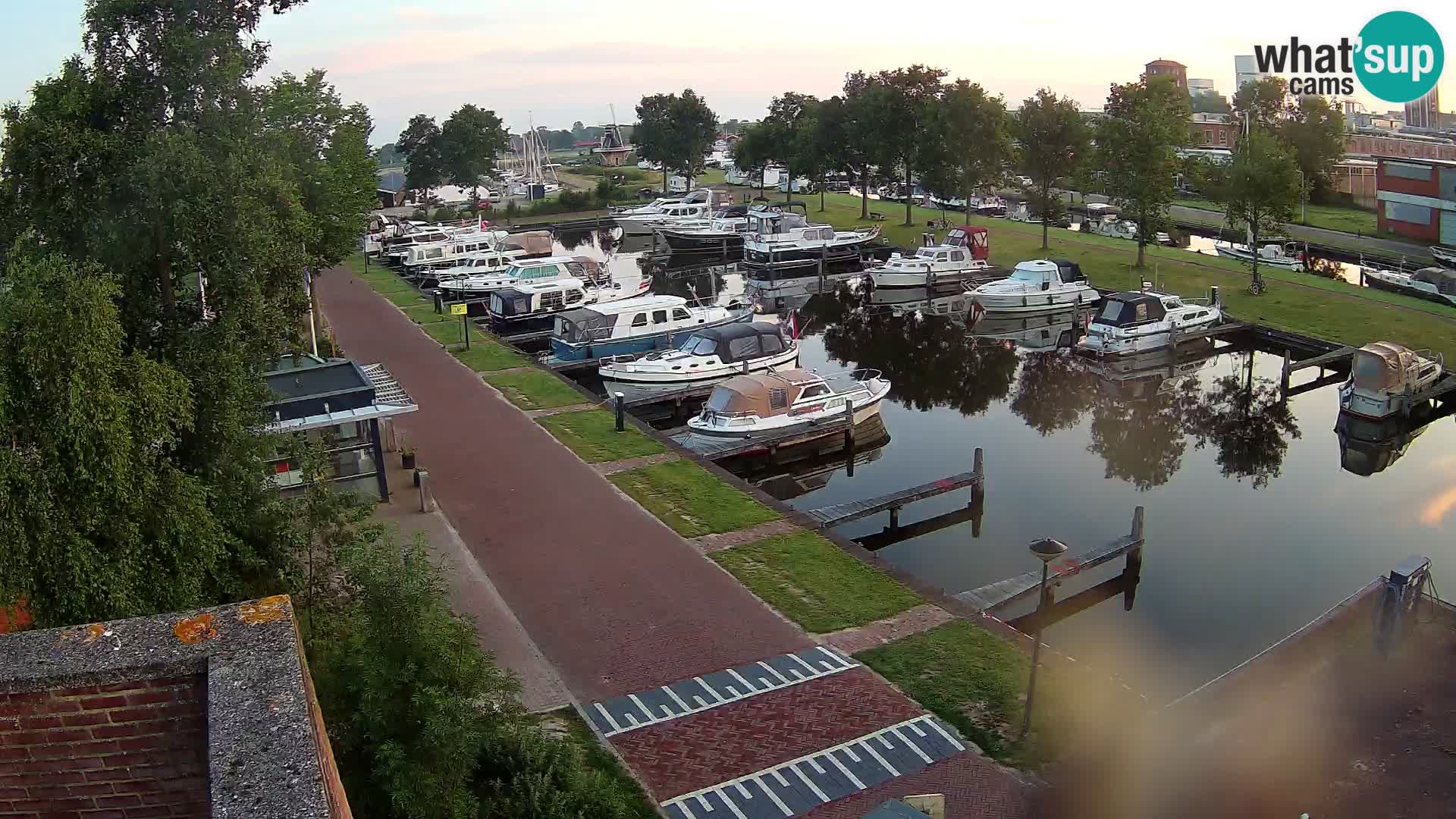 LIVE Joure Hafen webcam Windmühle