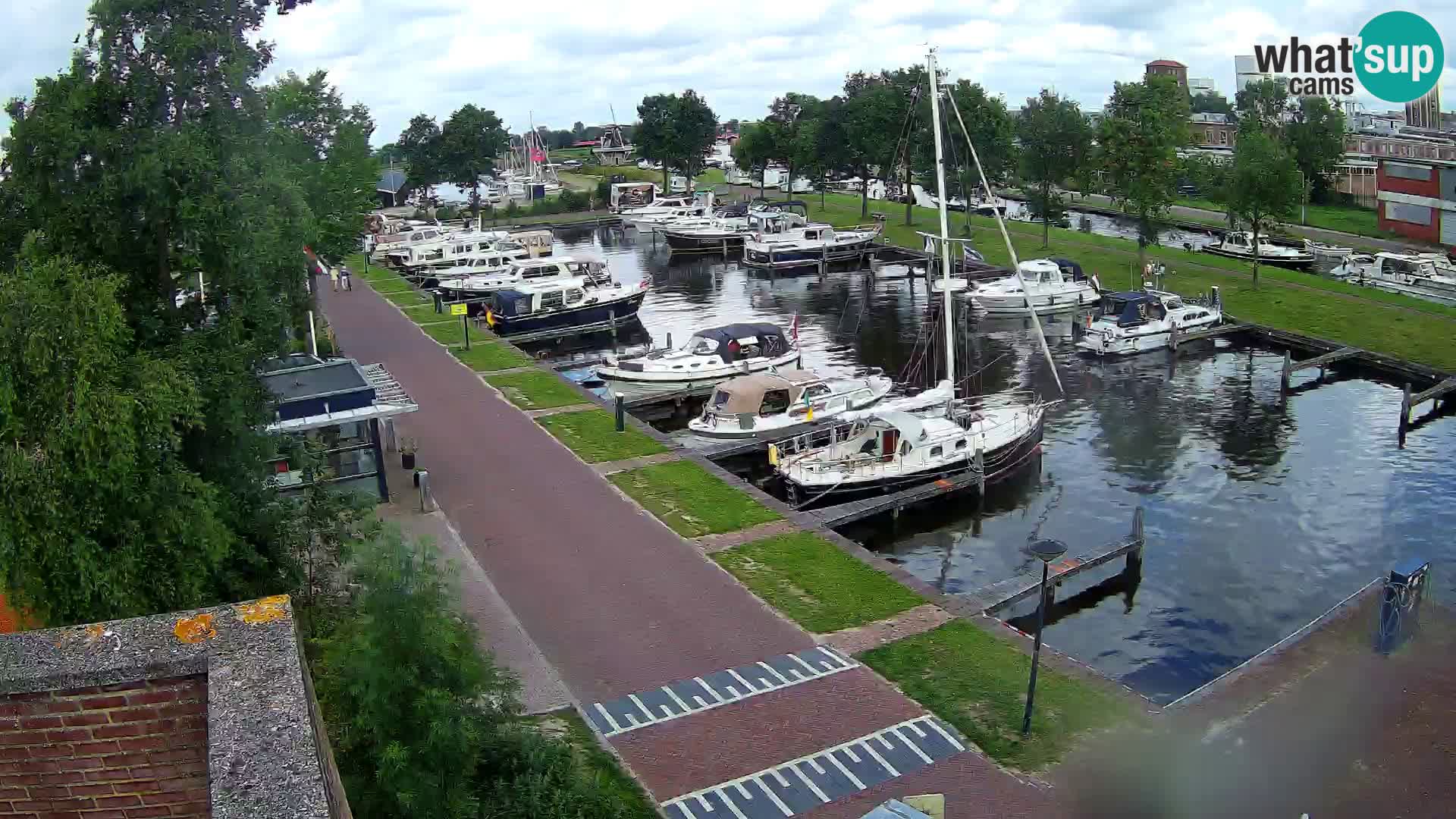 Le port de Joure webcam – vue du moulin à vent