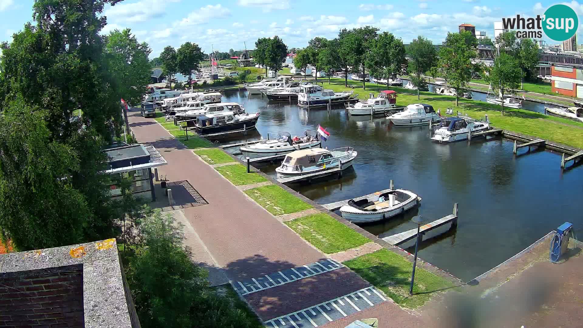 Le port de Joure webcam – vue du moulin à vent