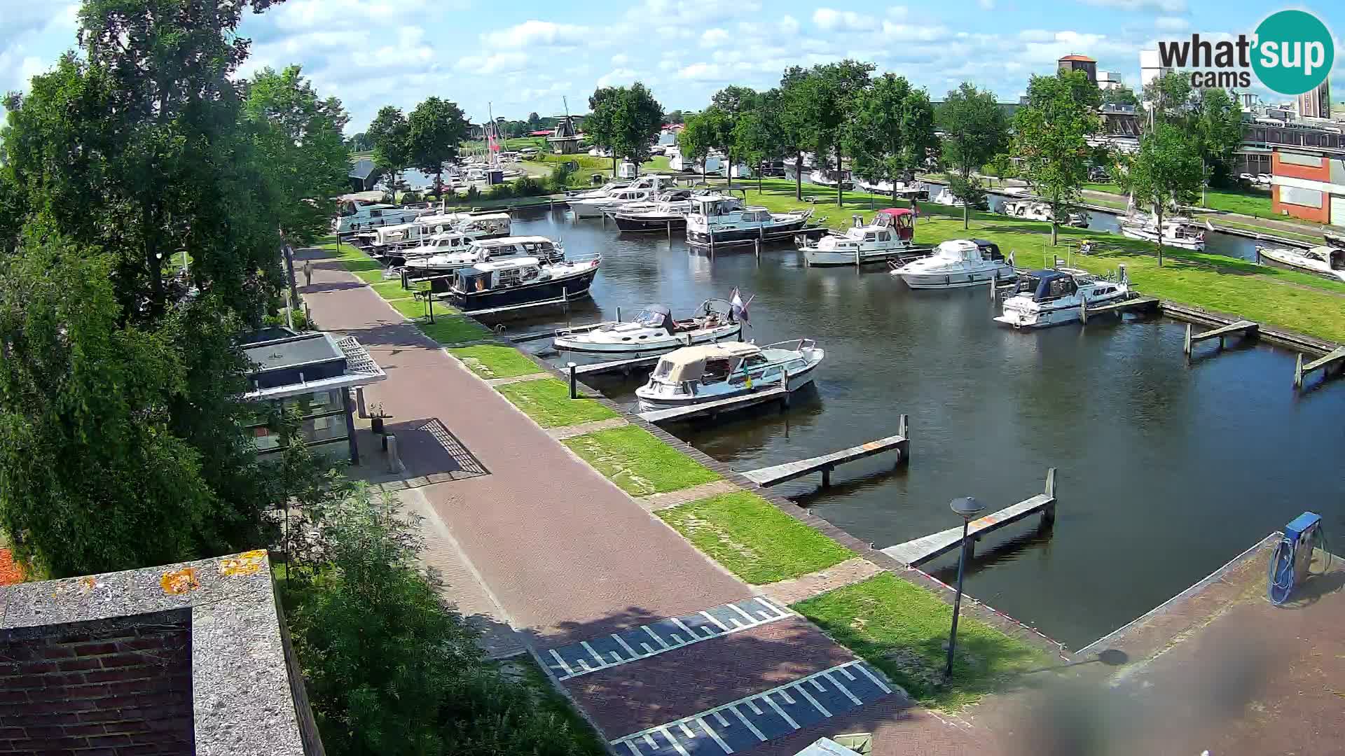 Le port de Joure webcam – vue du moulin à vent