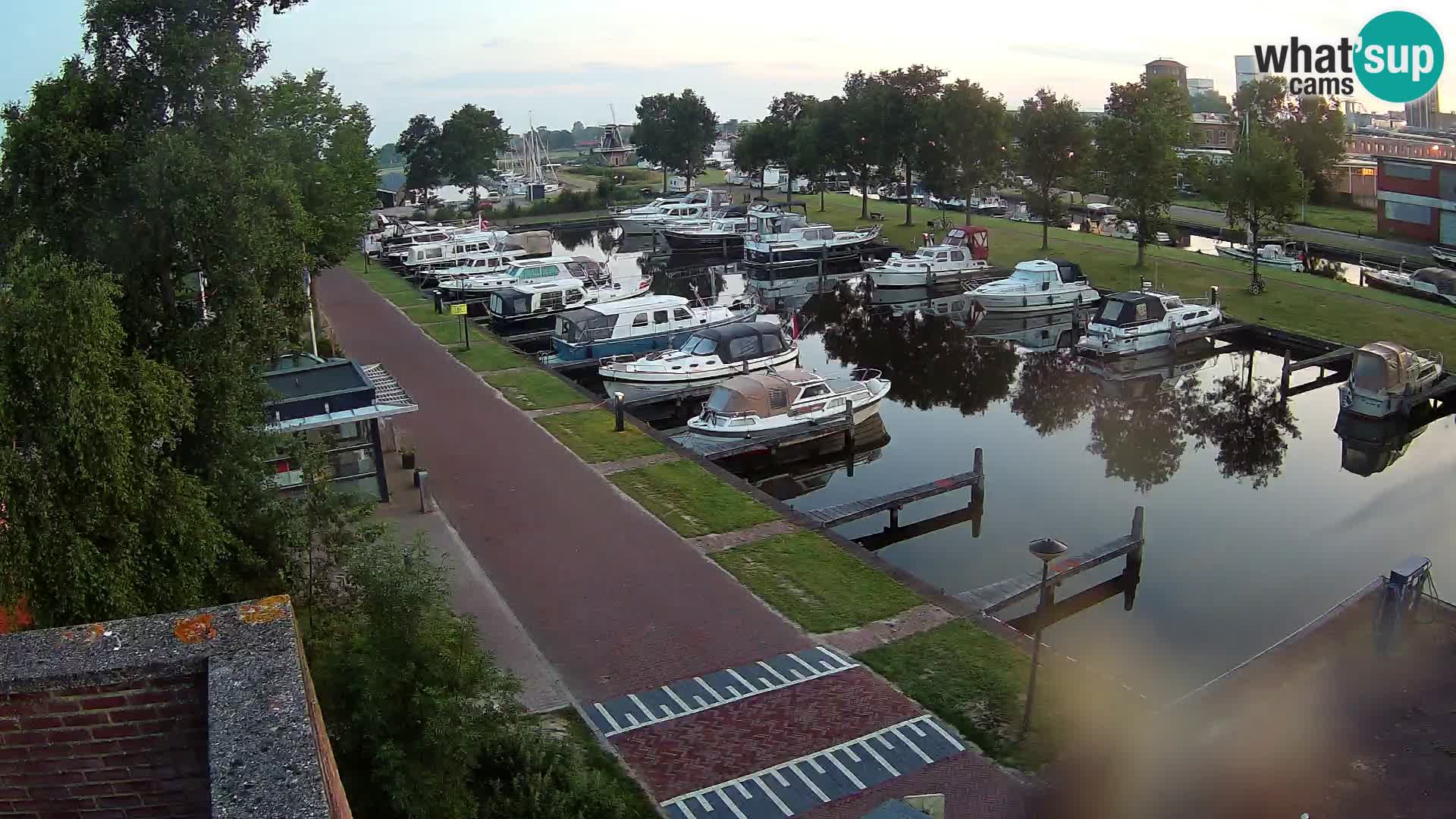 Le port de Joure webcam – vue du moulin à vent