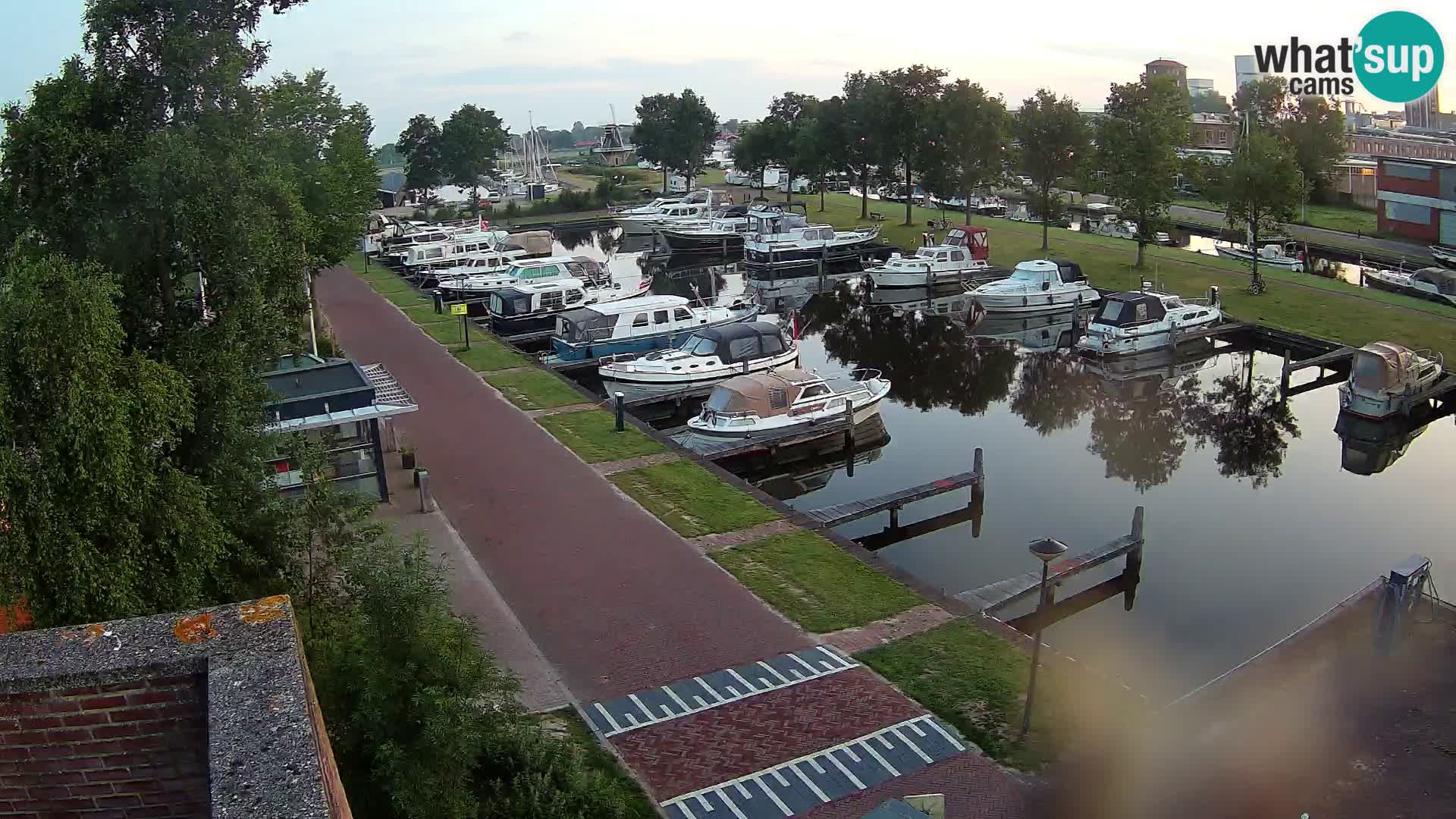Le port de Joure webcam – vue du moulin à vent