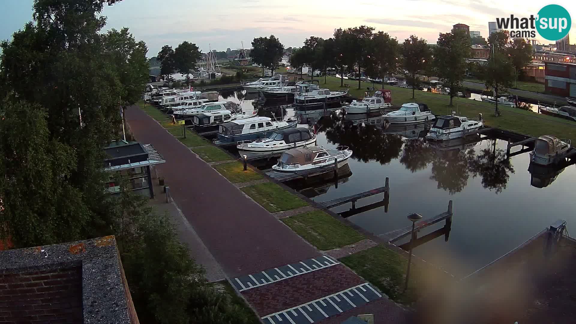 Le port de Joure webcam – vue du moulin à vent