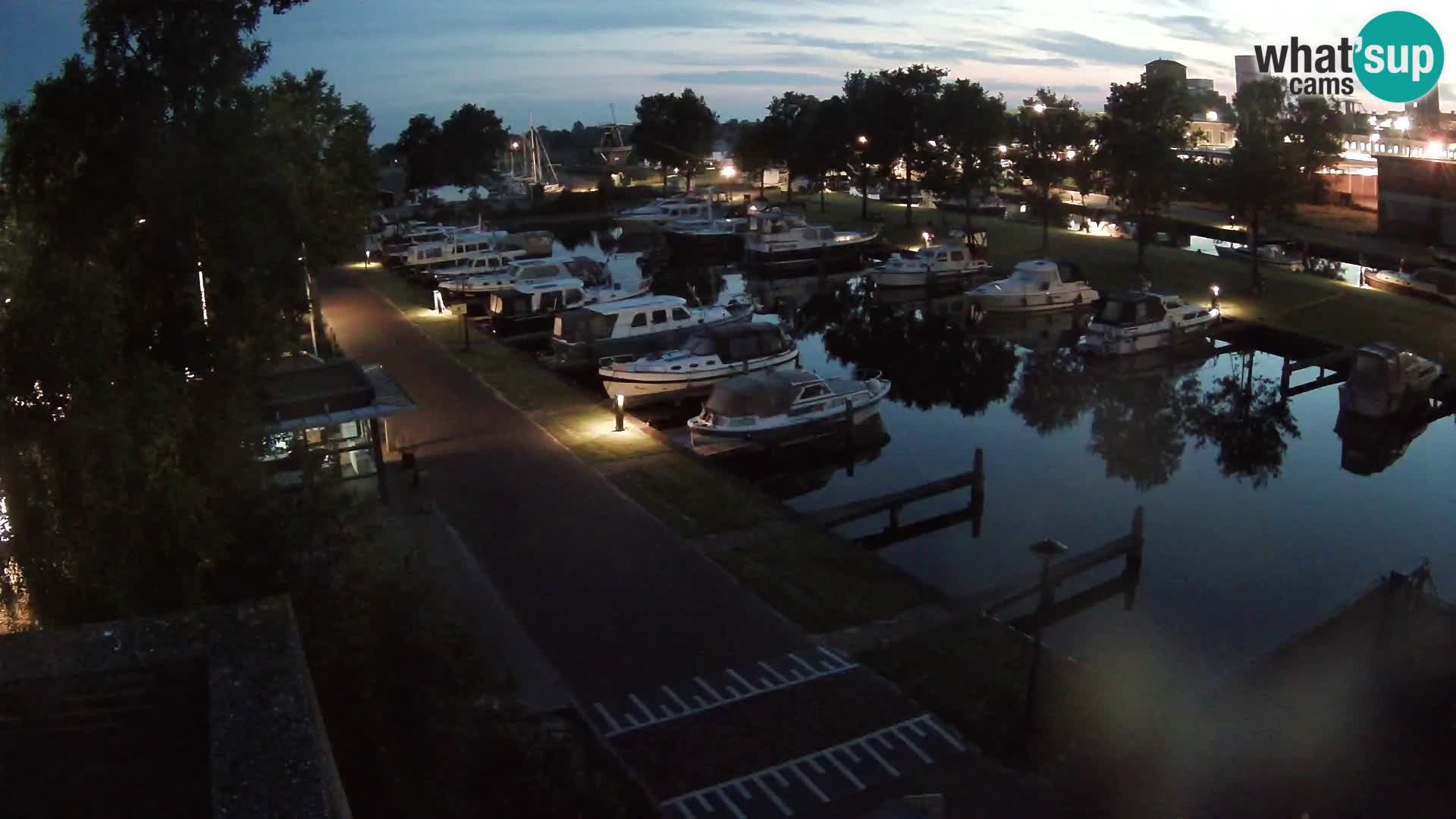 Le port de Joure webcam – vue du moulin à vent