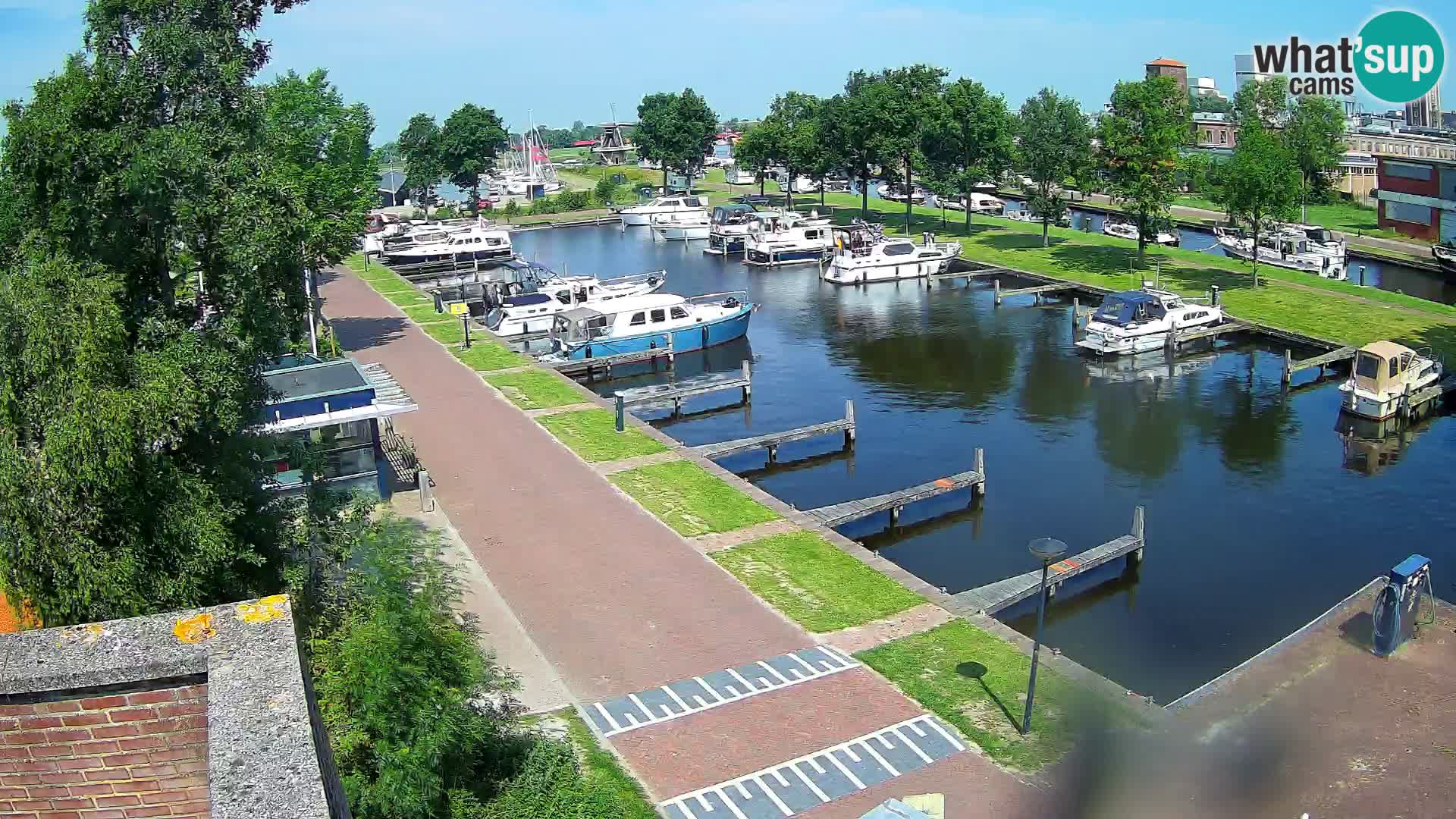 LIVE Joure Hafen webcam Windmühle