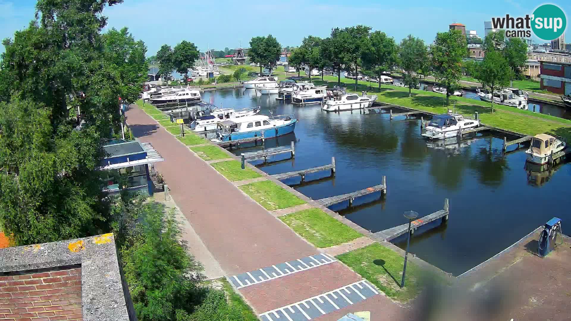 Le port de Joure webcam – vue du moulin à vent