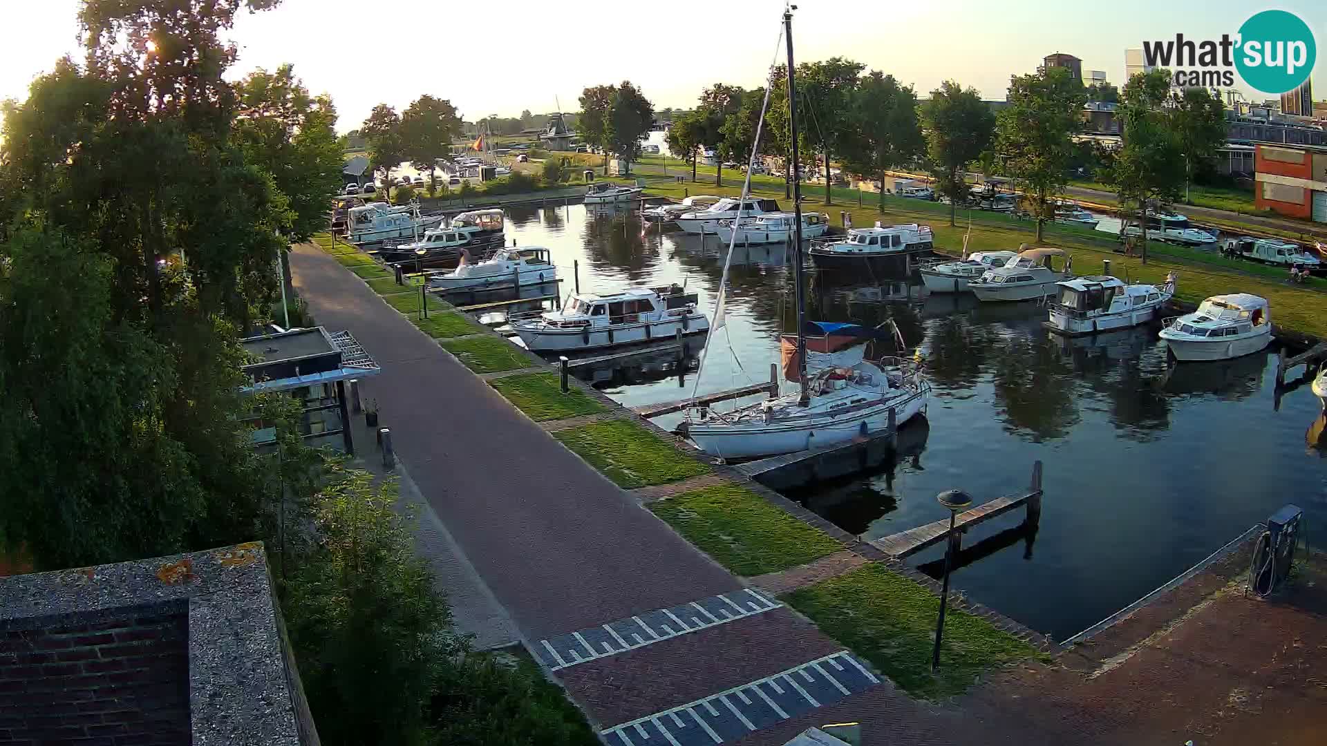 Le port de Joure webcam – vue du moulin à vent